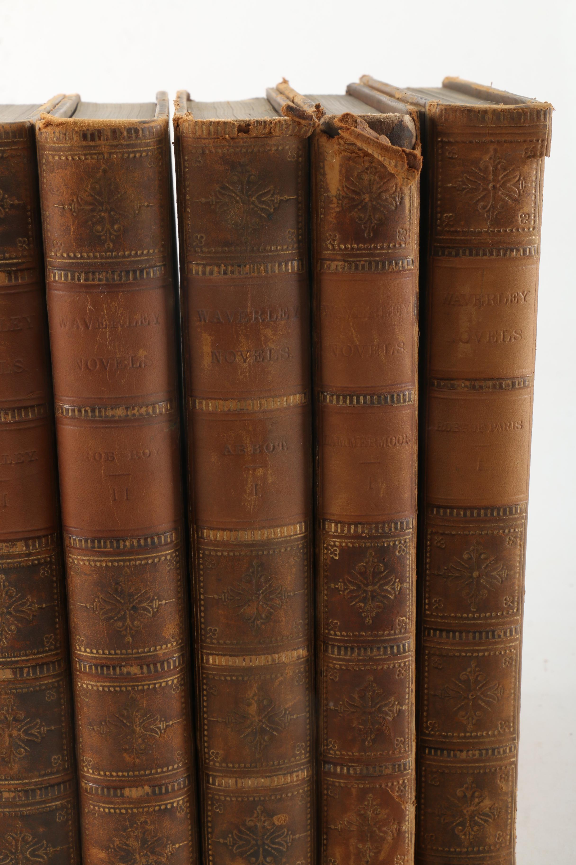 1857 Multi-Volume Set of "Waverley Novels" by Walter Scott