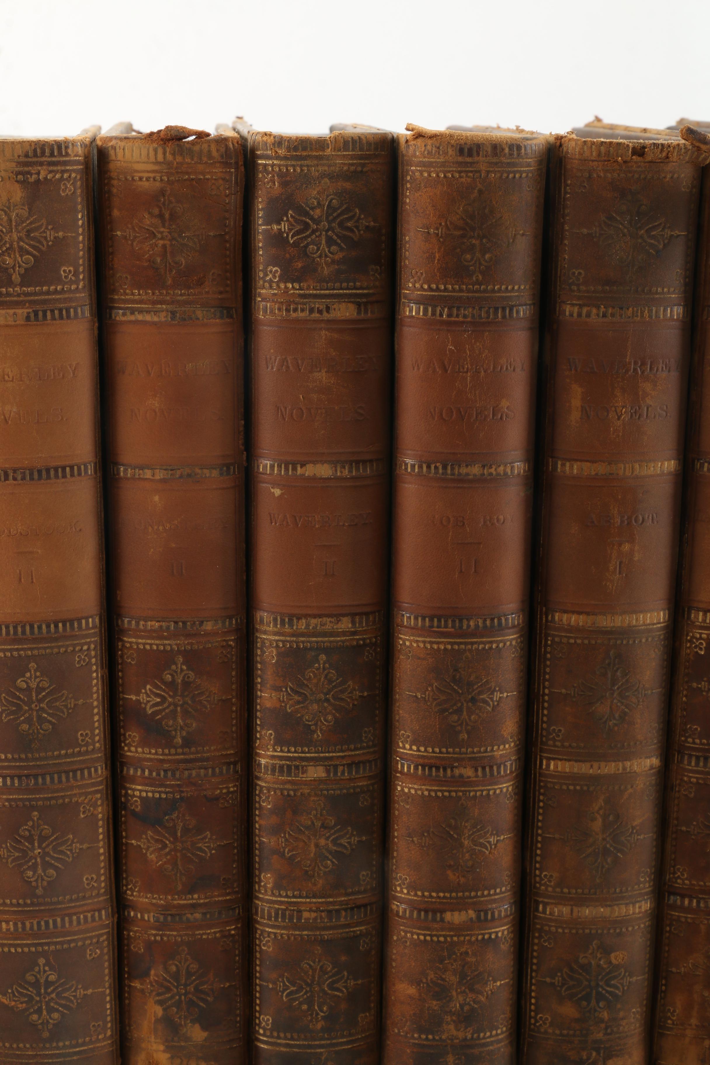 1857 Multi-Volume Set of "Waverley Novels" by Walter Scott