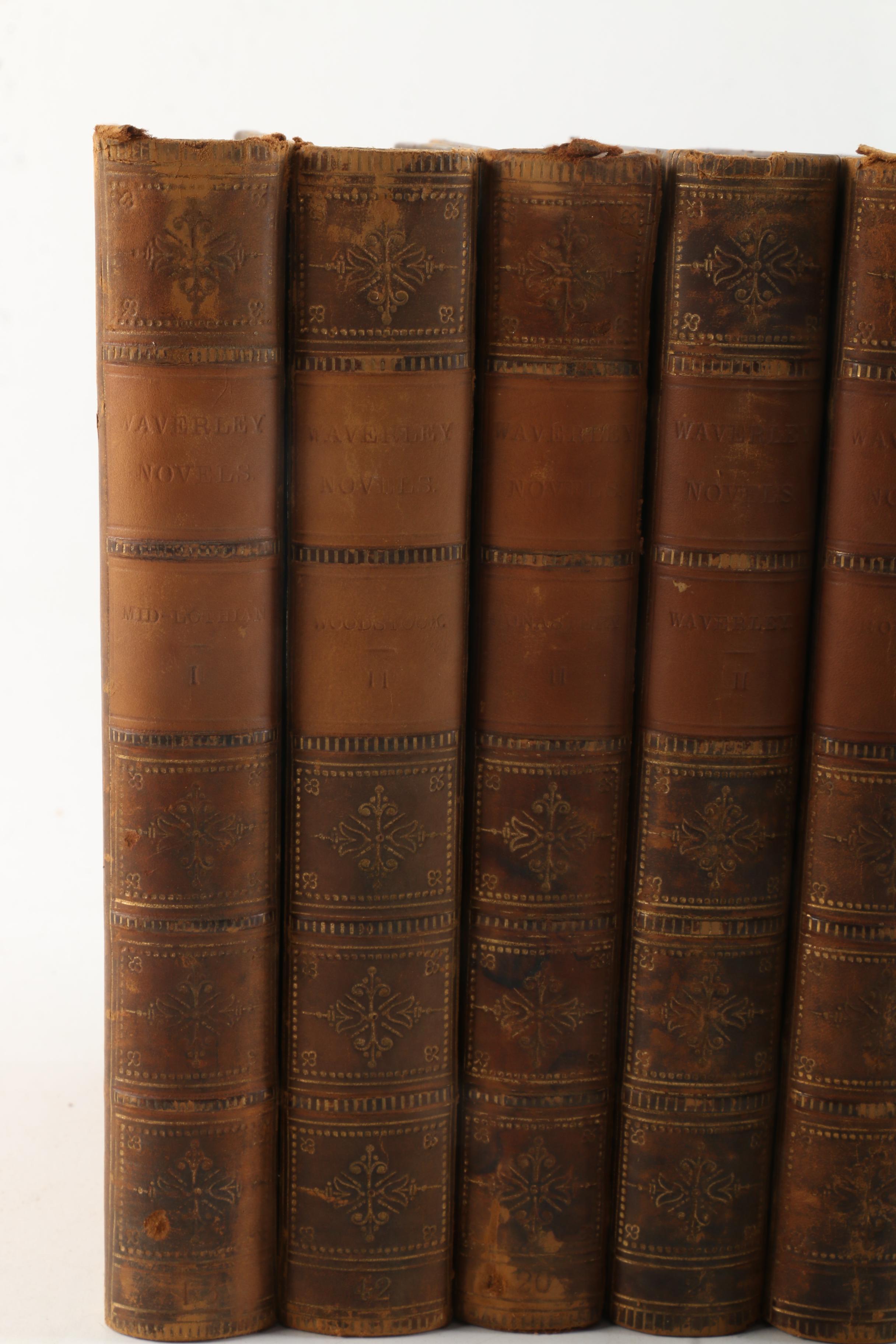 1857 Multi-Volume Set of "Waverley Novels" by Walter Scott