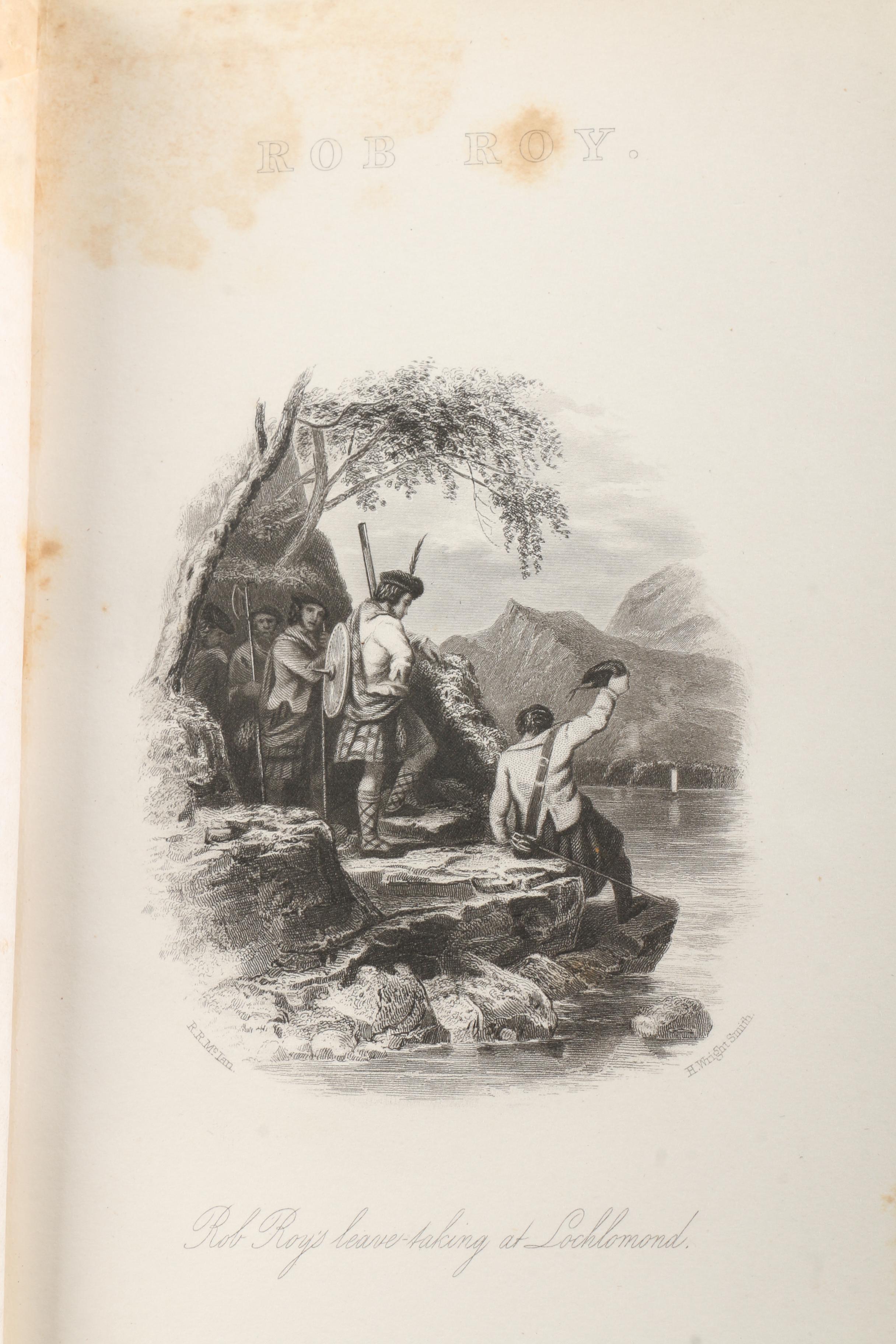 1857 Multi-Volume Set of "Waverley Novels" by Walter Scott