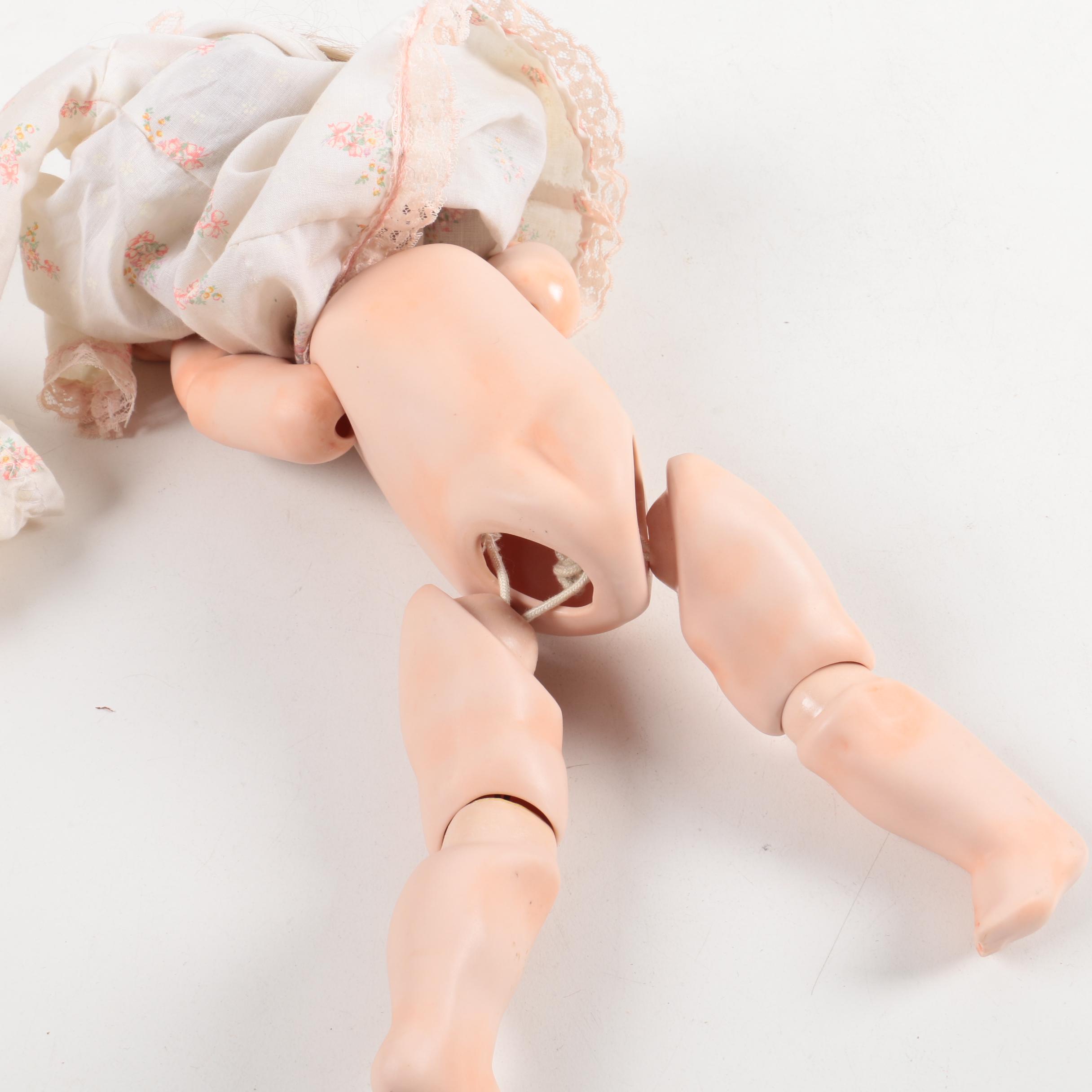 Modern Reproduction of SFBJ 241 "Bebe" Jointed Bisque Doll