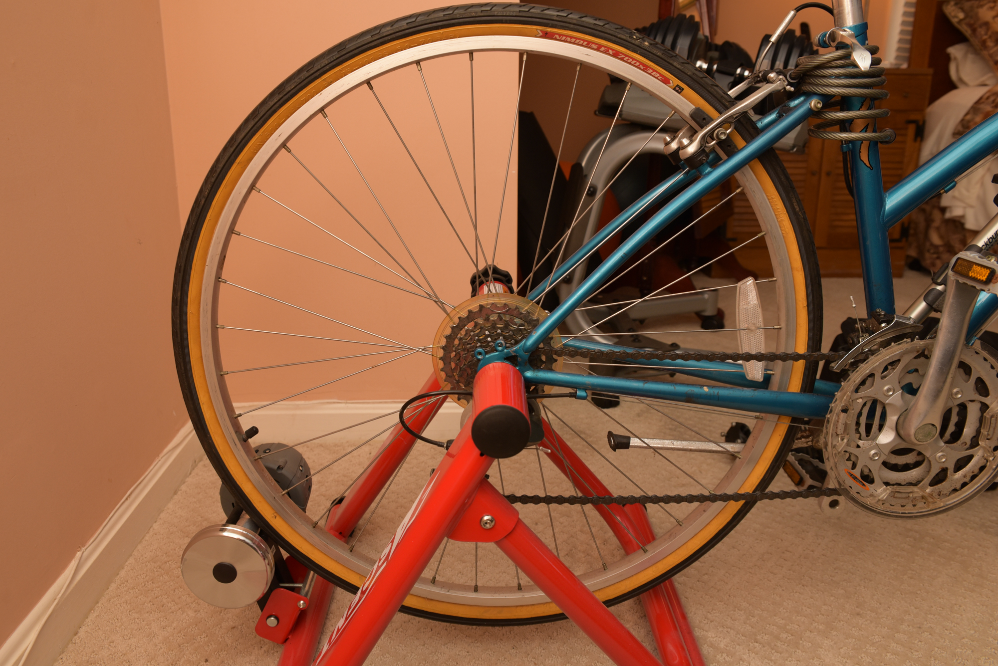 Specialized "Crossroads" Bicycle with Ascent Bike Trainer