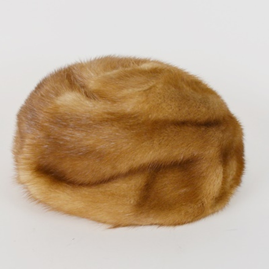Women's Vintage Mink Fur Hat