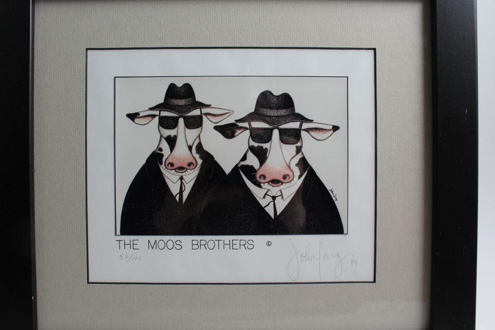 John Long Vintage Limited Edition Giclee "The Moos Brothers"