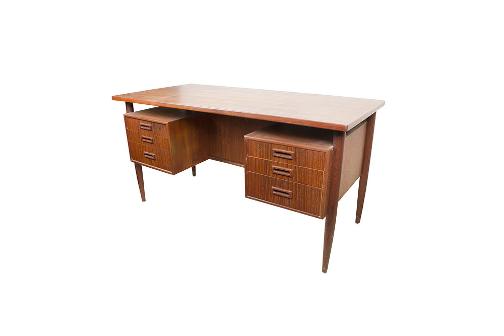 Danish Modern Teak Executive's Desk