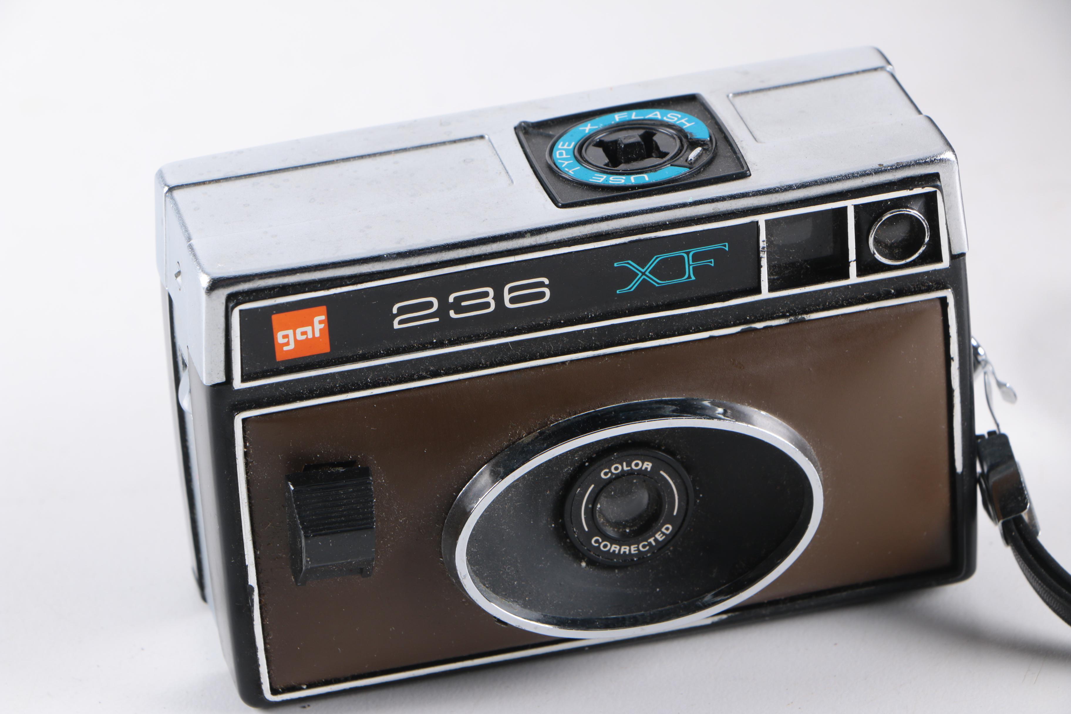 Still Cameras Including Polaroid 600, Square Shooter 2, and Swinger Model 20