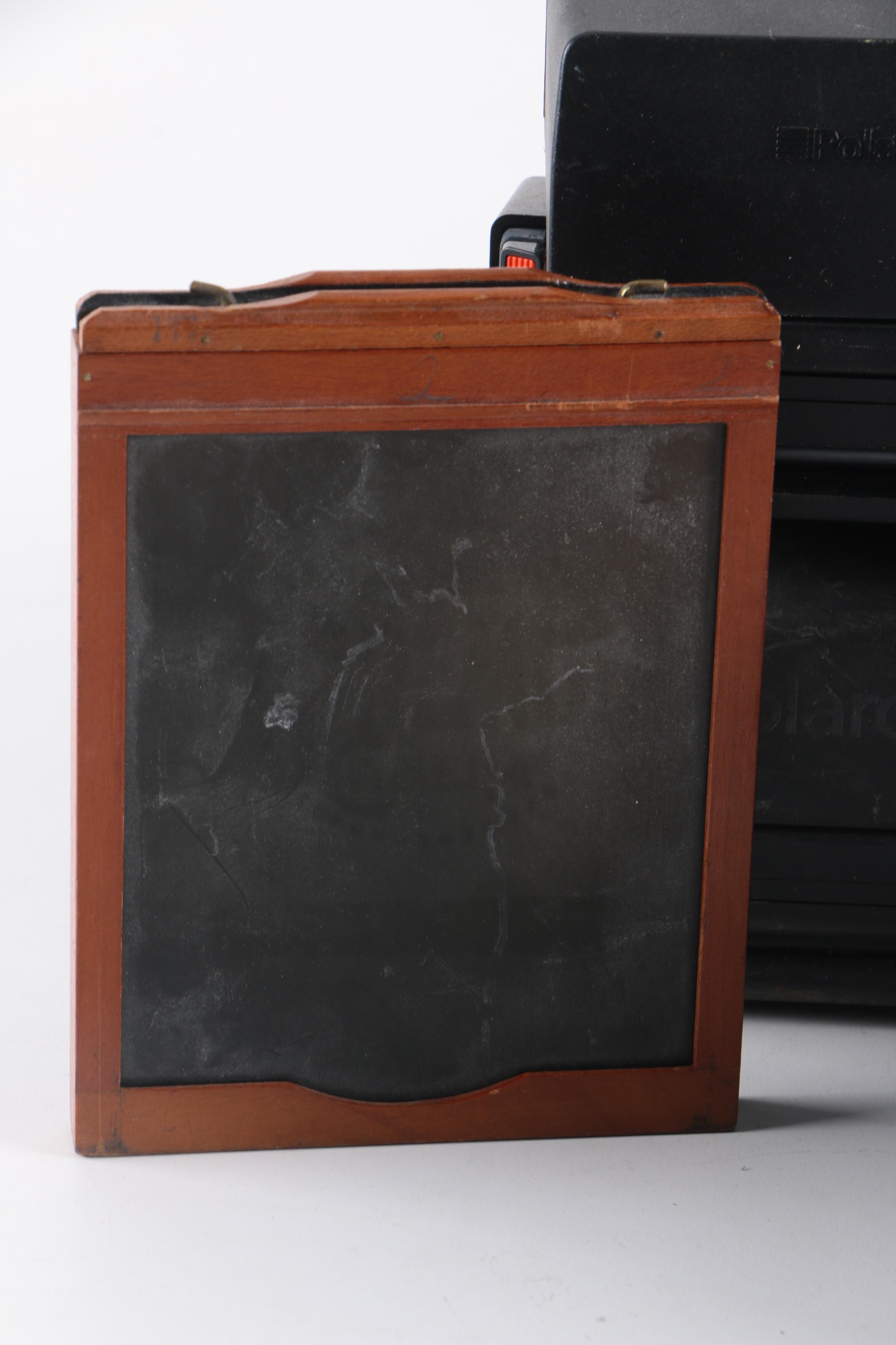 Still Cameras Including Polaroid 600, Square Shooter 2, and Swinger Model 20