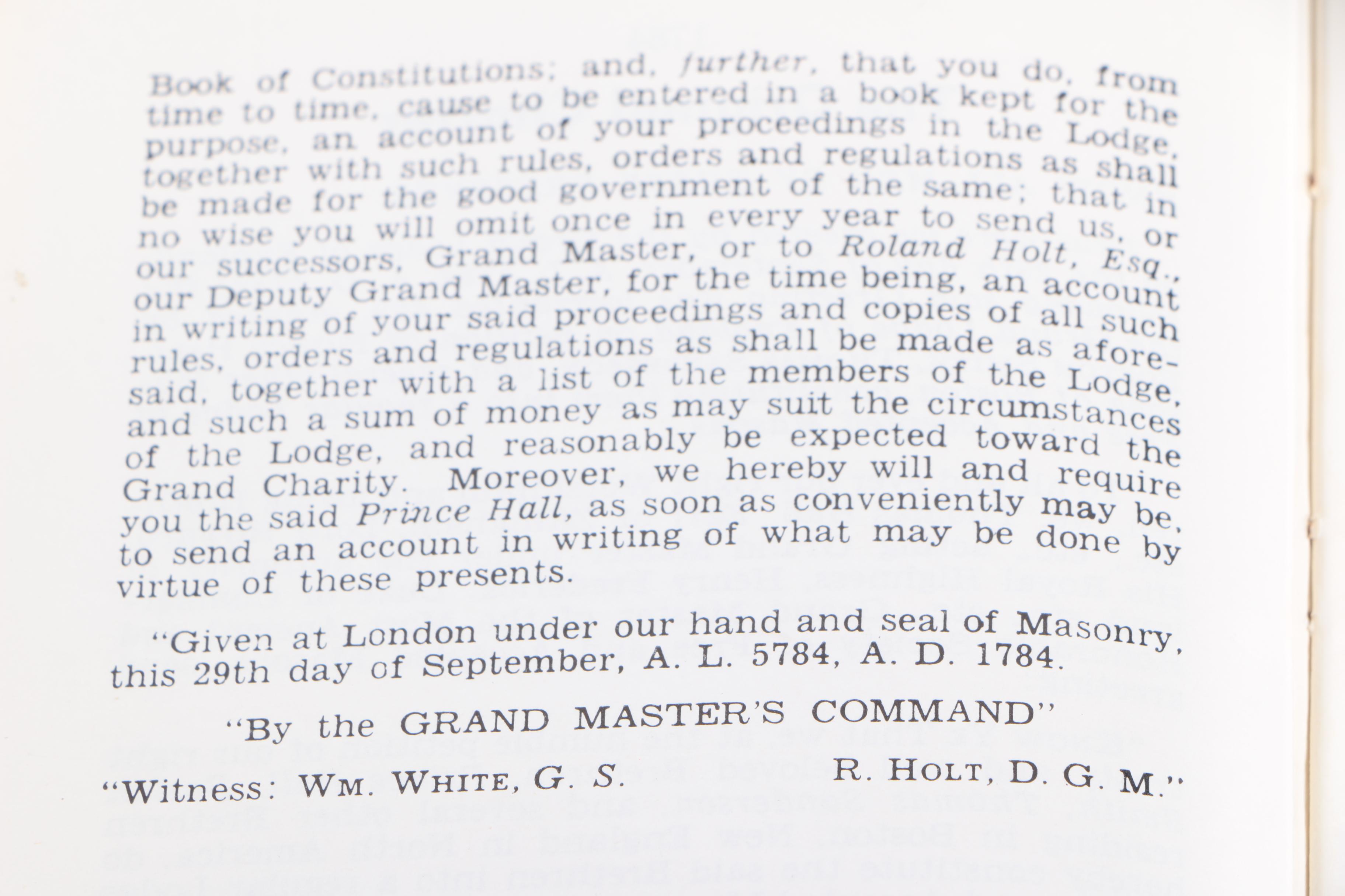 1926 Masonic Ritual Book