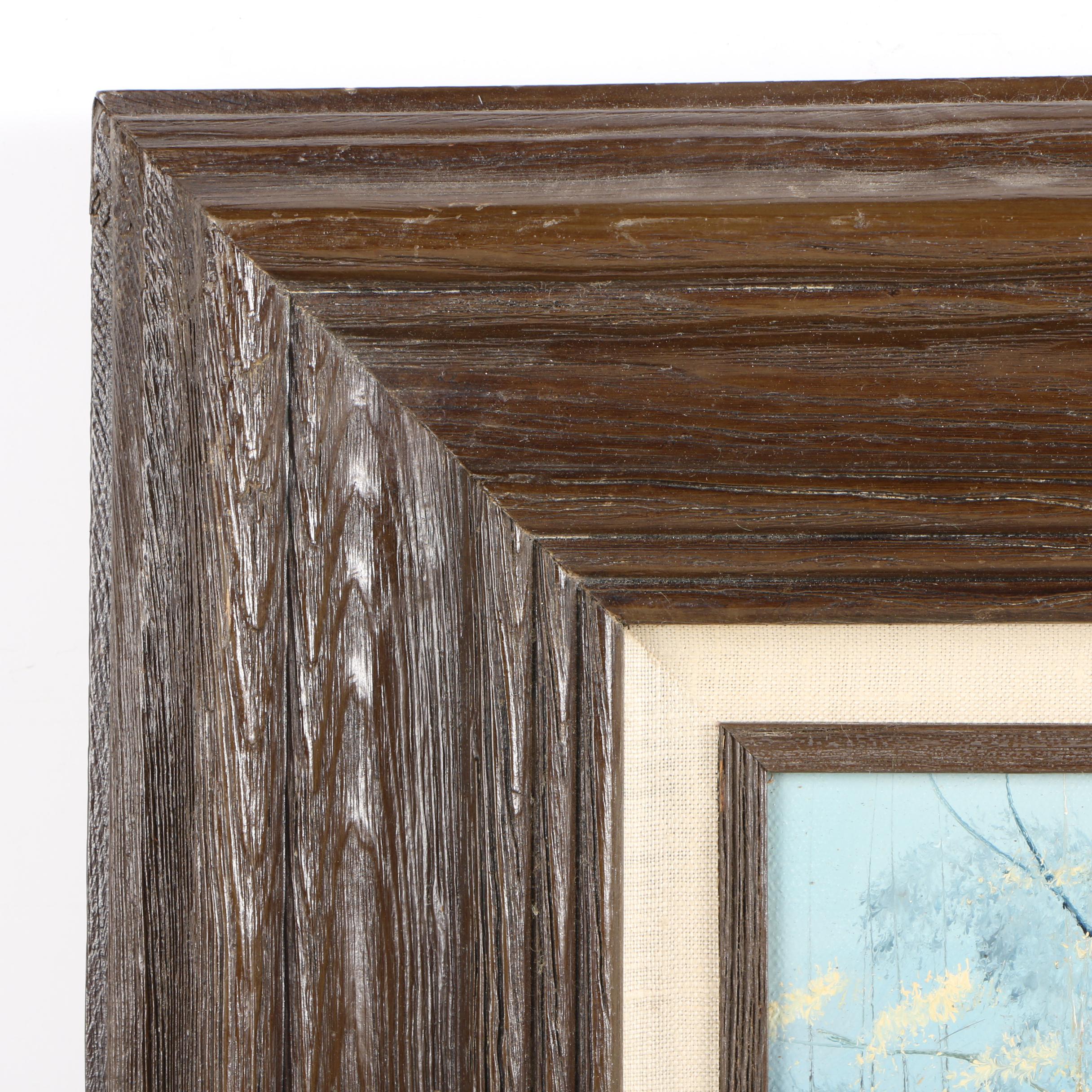 Bangman Oil Painting of a Winter Cottage