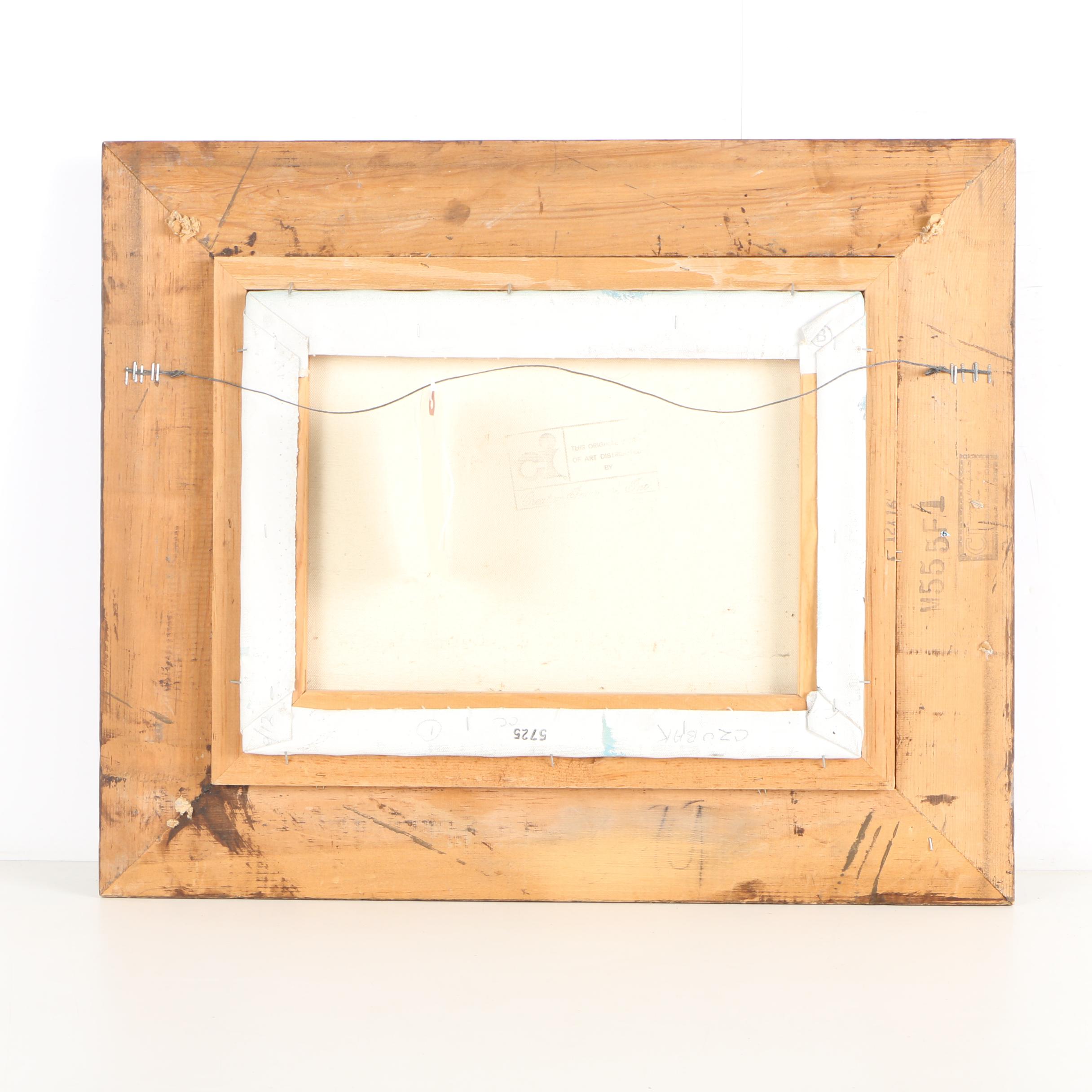 Bangman Oil Painting of a Winter Cottage