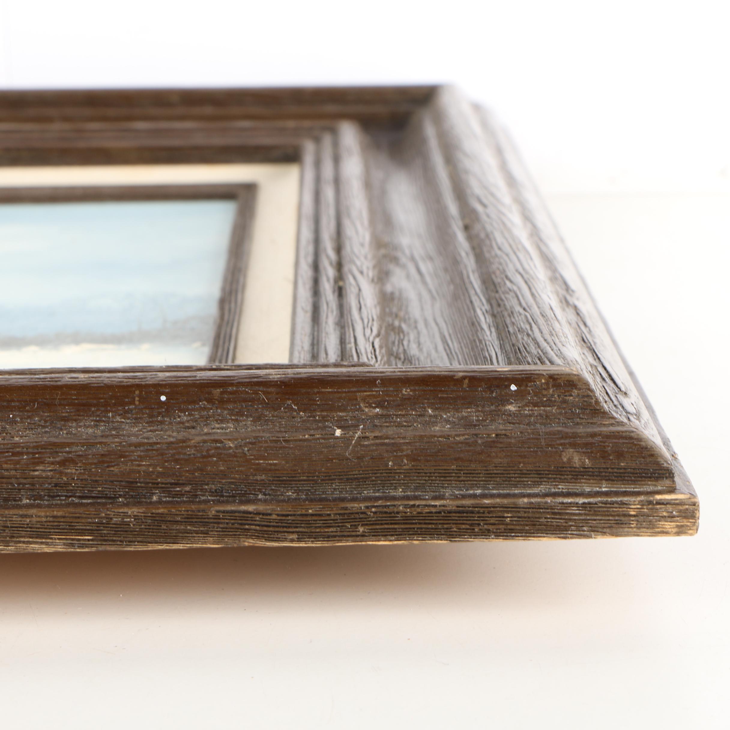 Bangman Oil Painting of a Winter Cottage