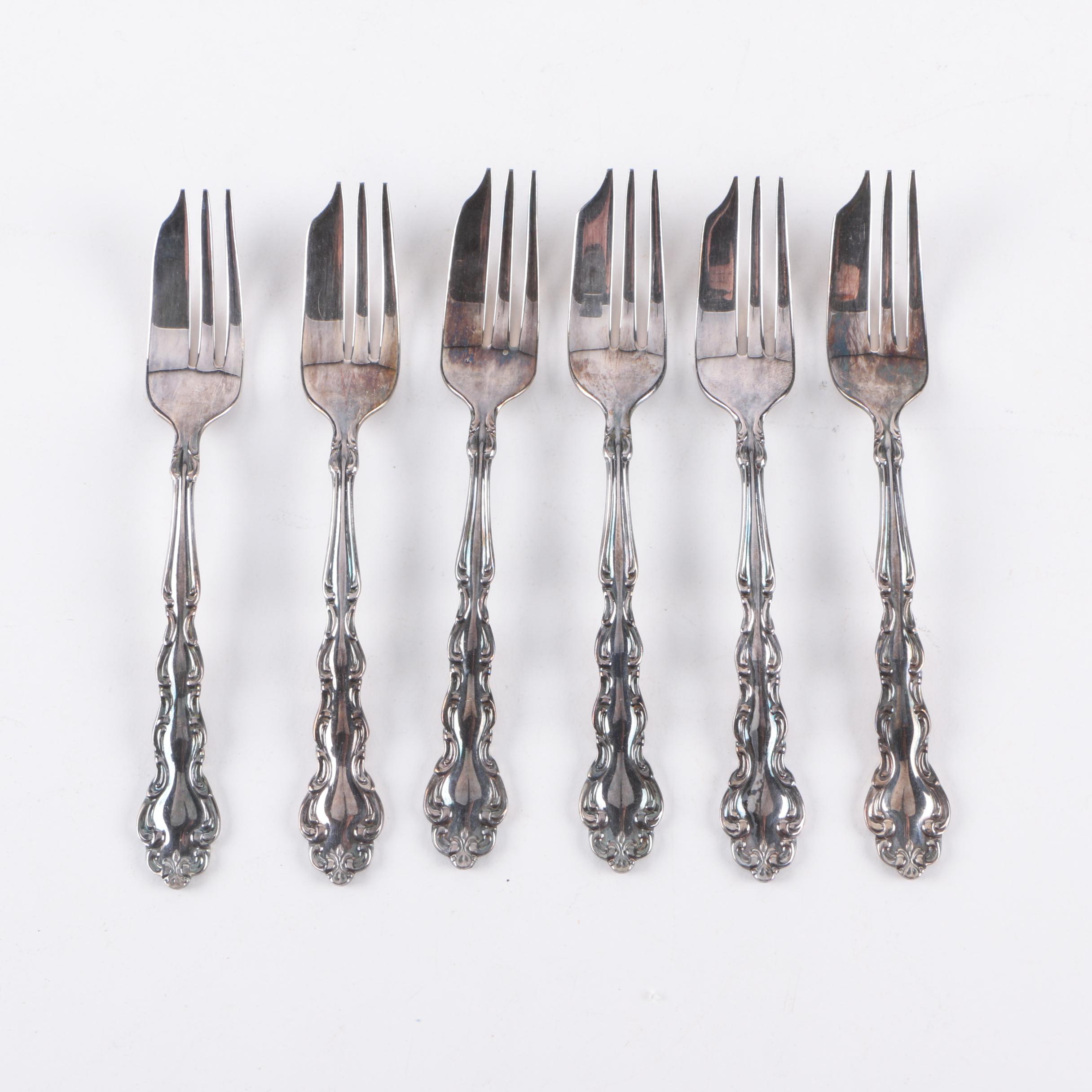 Oneida Community "Modern Baroque" Silver-Plated Pie Forks