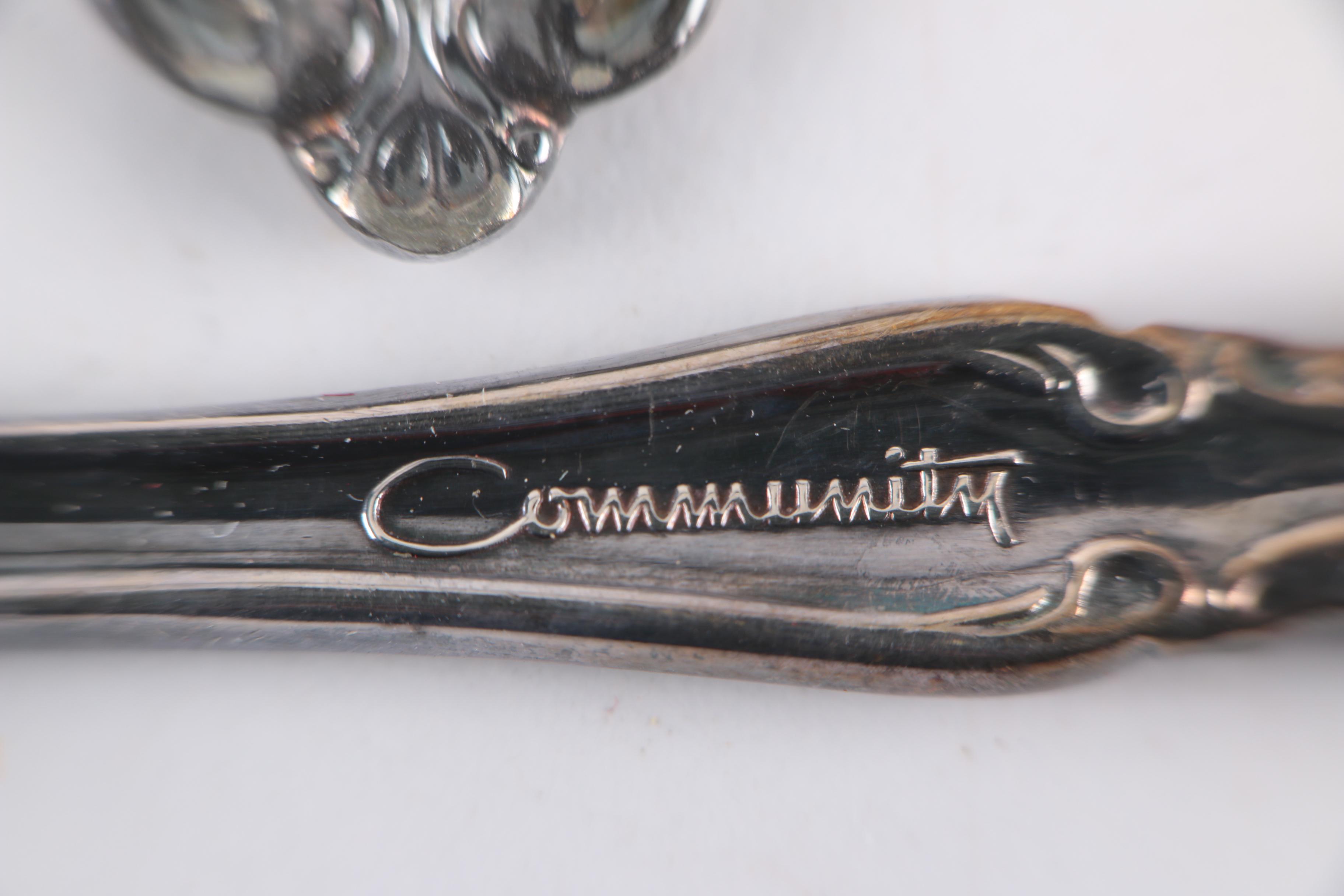 Oneida Community "Modern Baroque" Silver-Plated Pie Forks