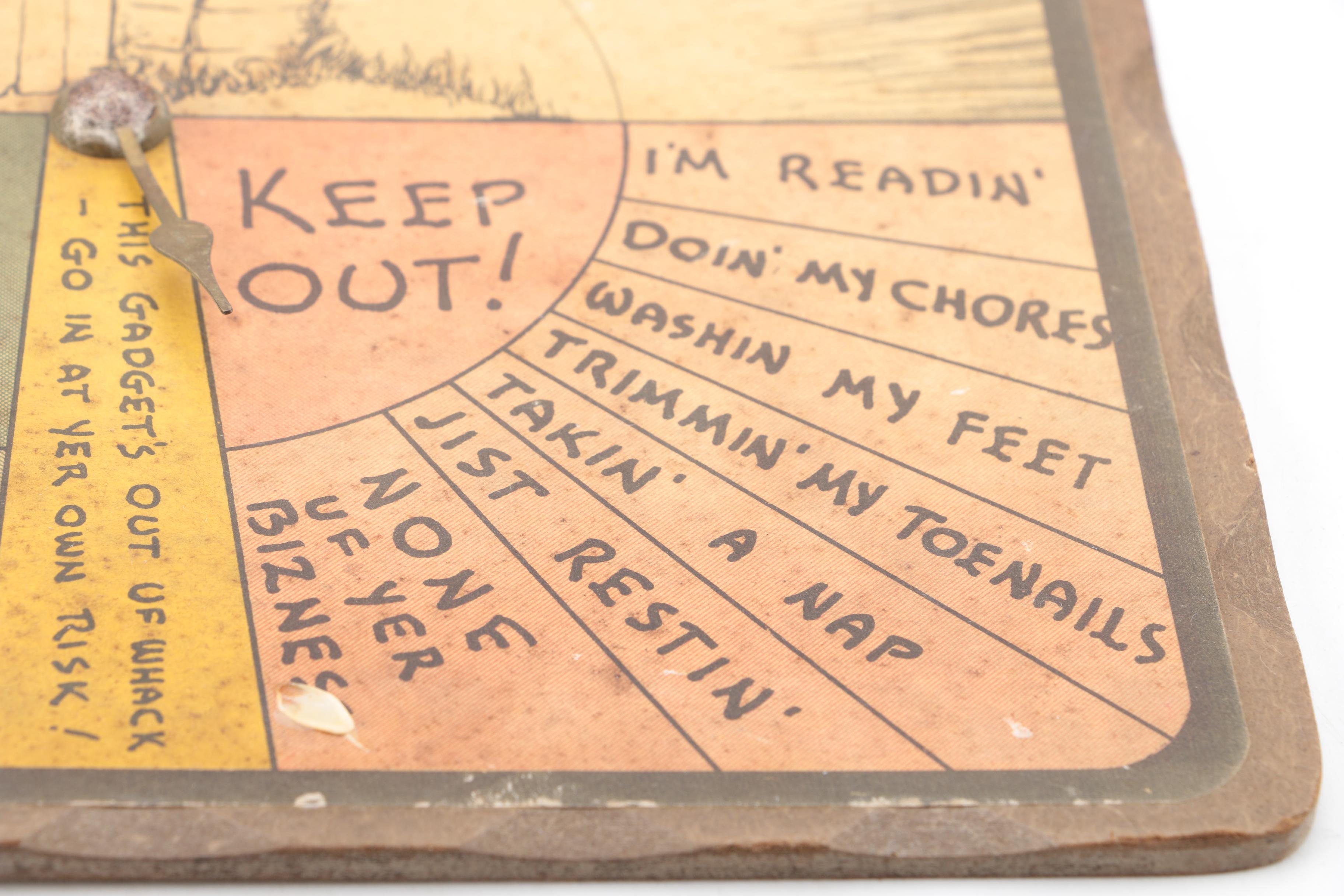 Vintage Bathroom Wall Hanging Sign