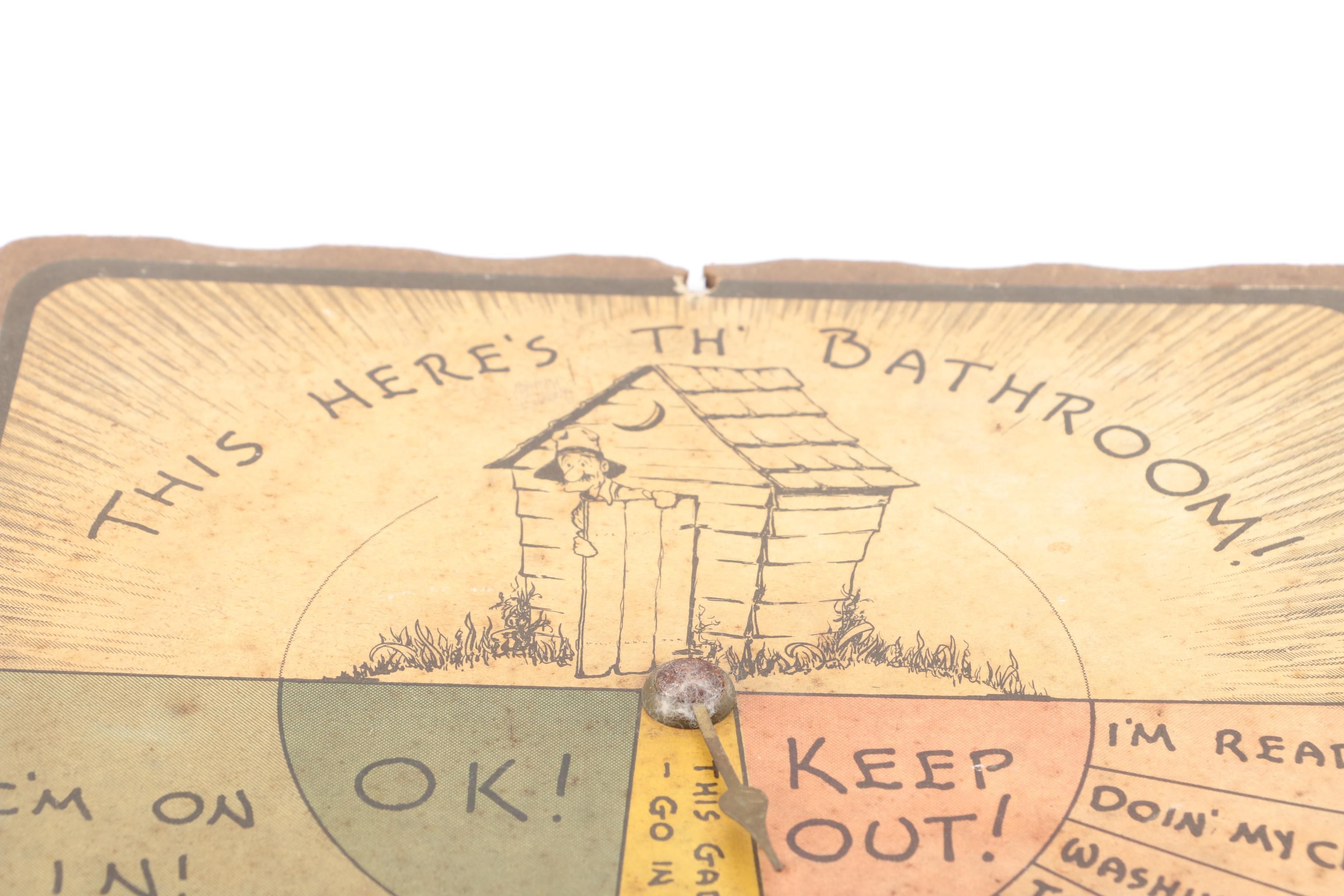 Vintage Bathroom Wall Hanging Sign