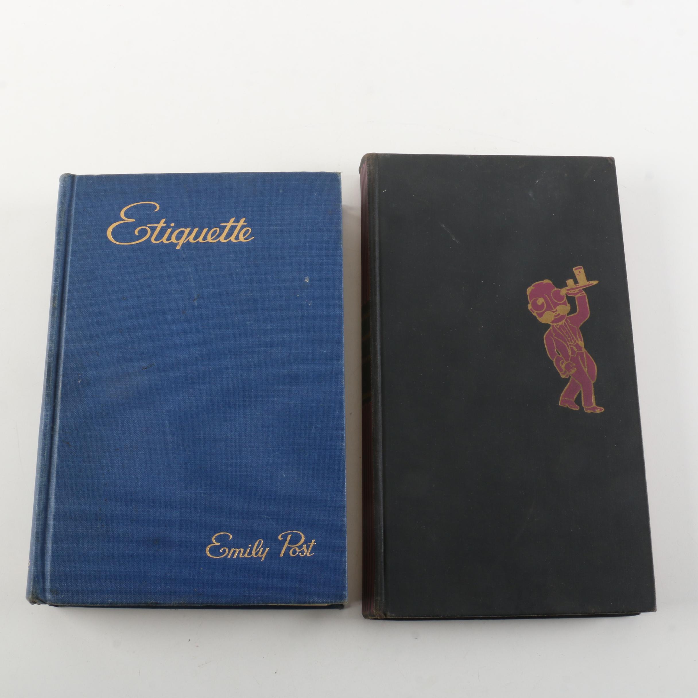 1950 Emily Post's "Etiquette" and "Esquire's Handbook for Hosts"
