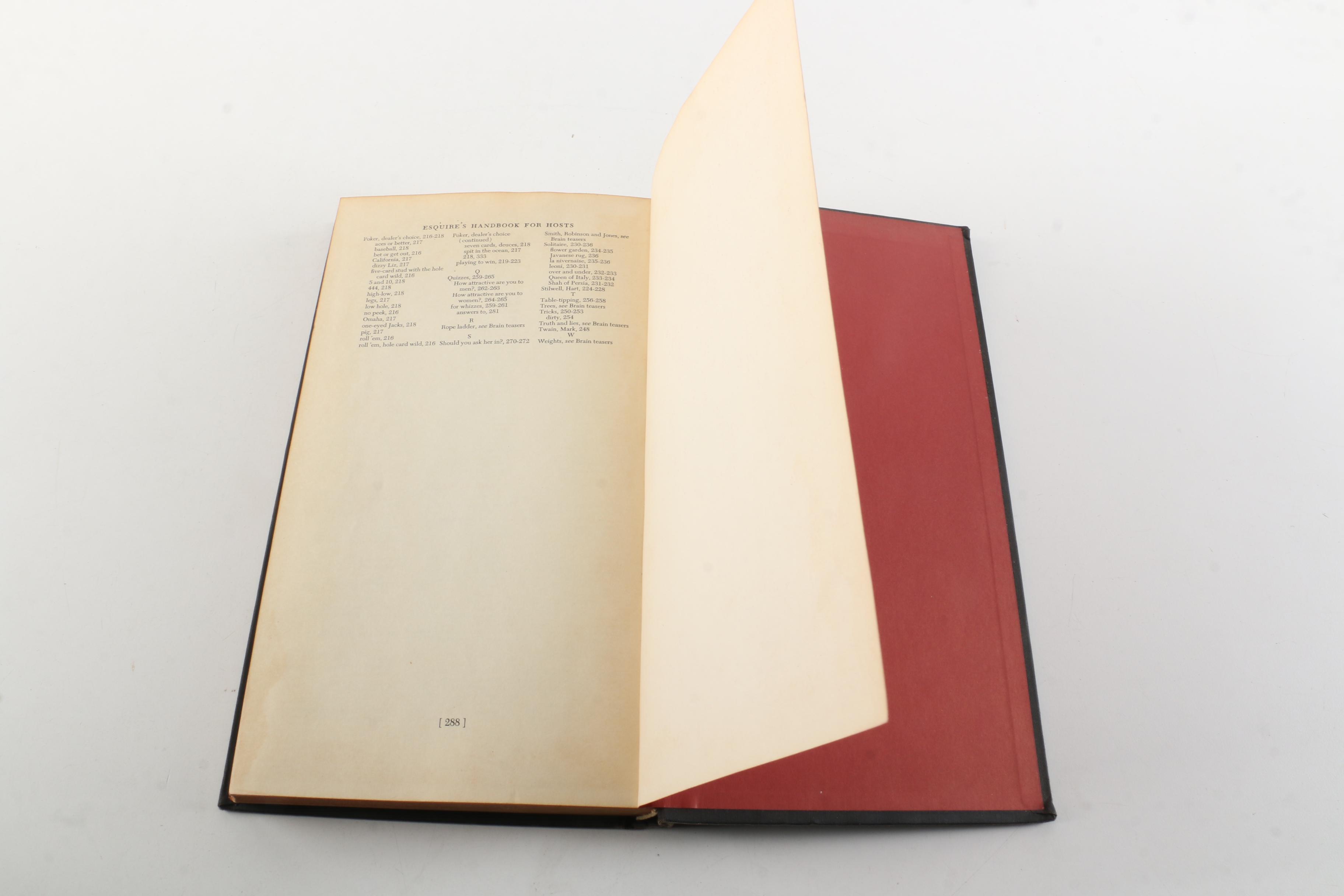 1950 Emily Post's "Etiquette" and "Esquire's Handbook for Hosts"