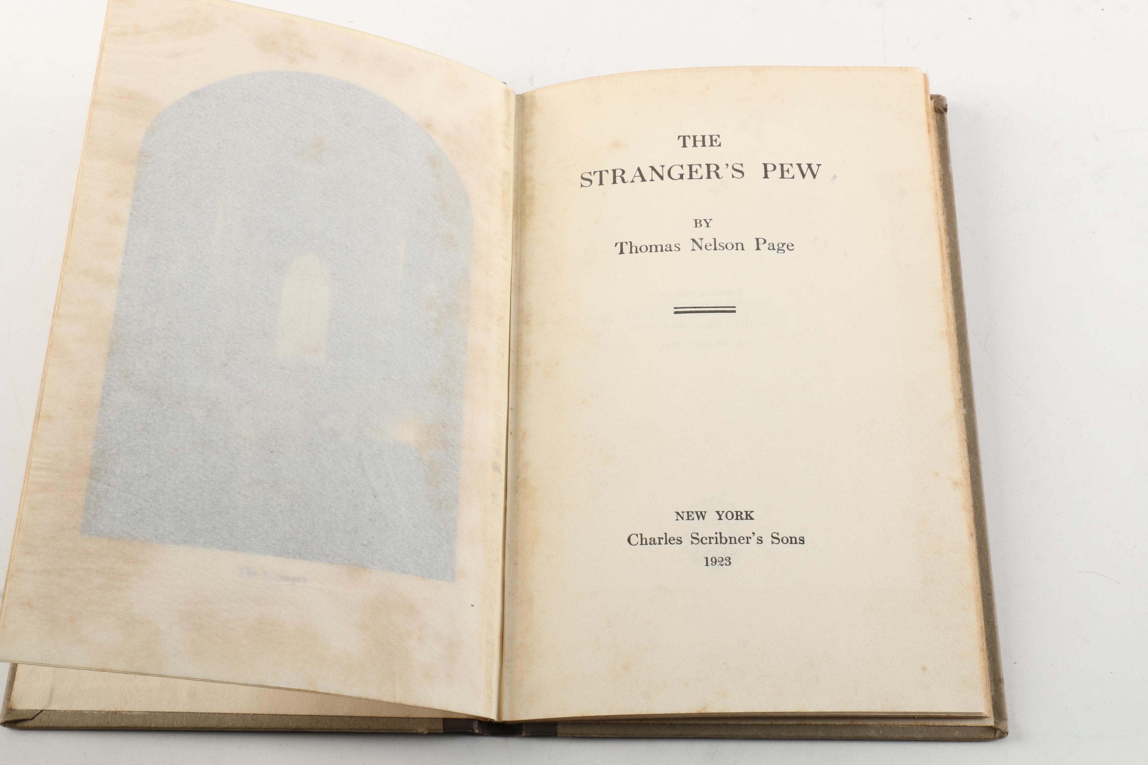 1873 Commentary on the Methodist Episcopal Church and 1923 "The Stranger's Pew"