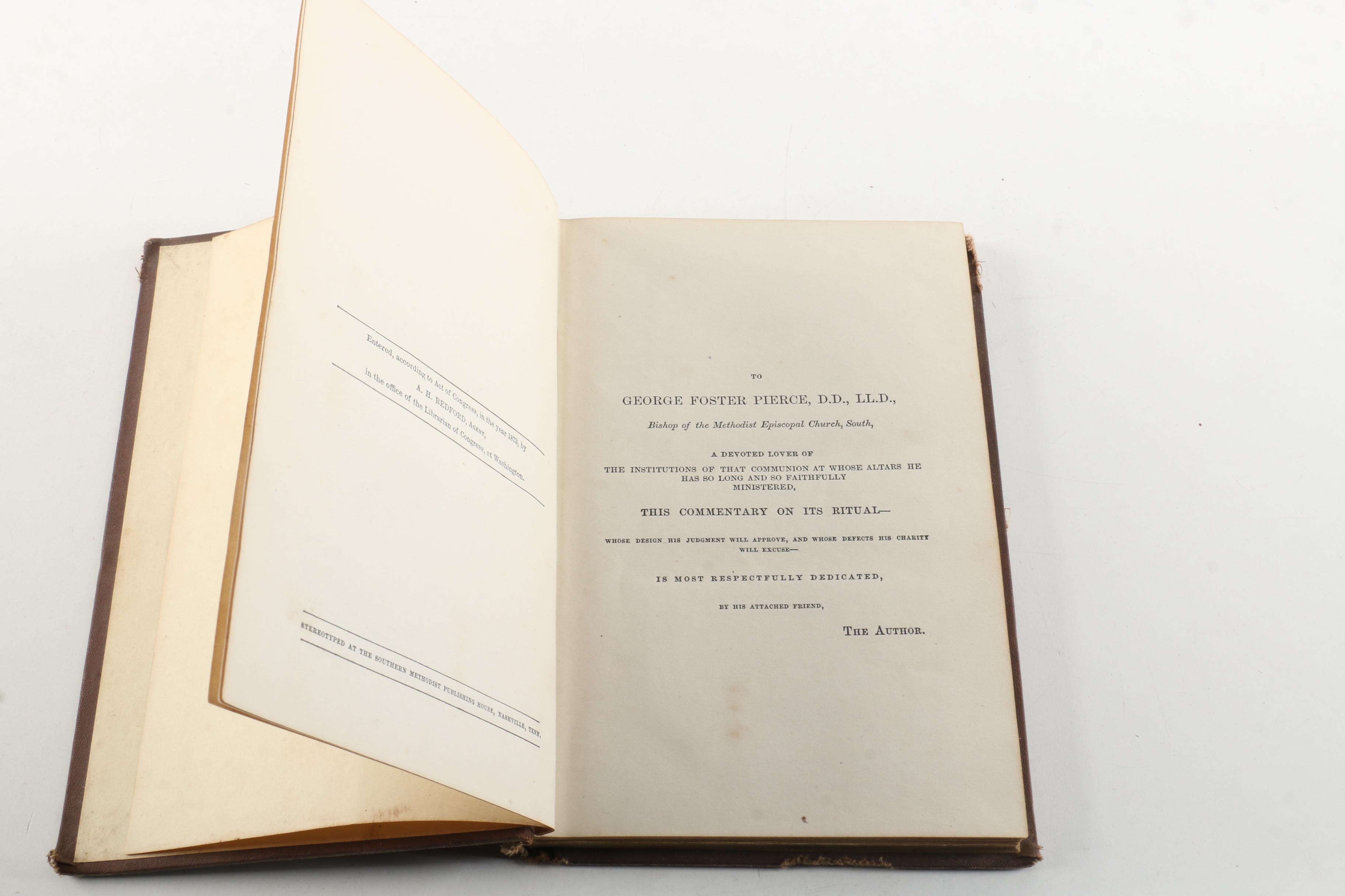 1873 Commentary on the Methodist Episcopal Church and 1923 "The Stranger's Pew"