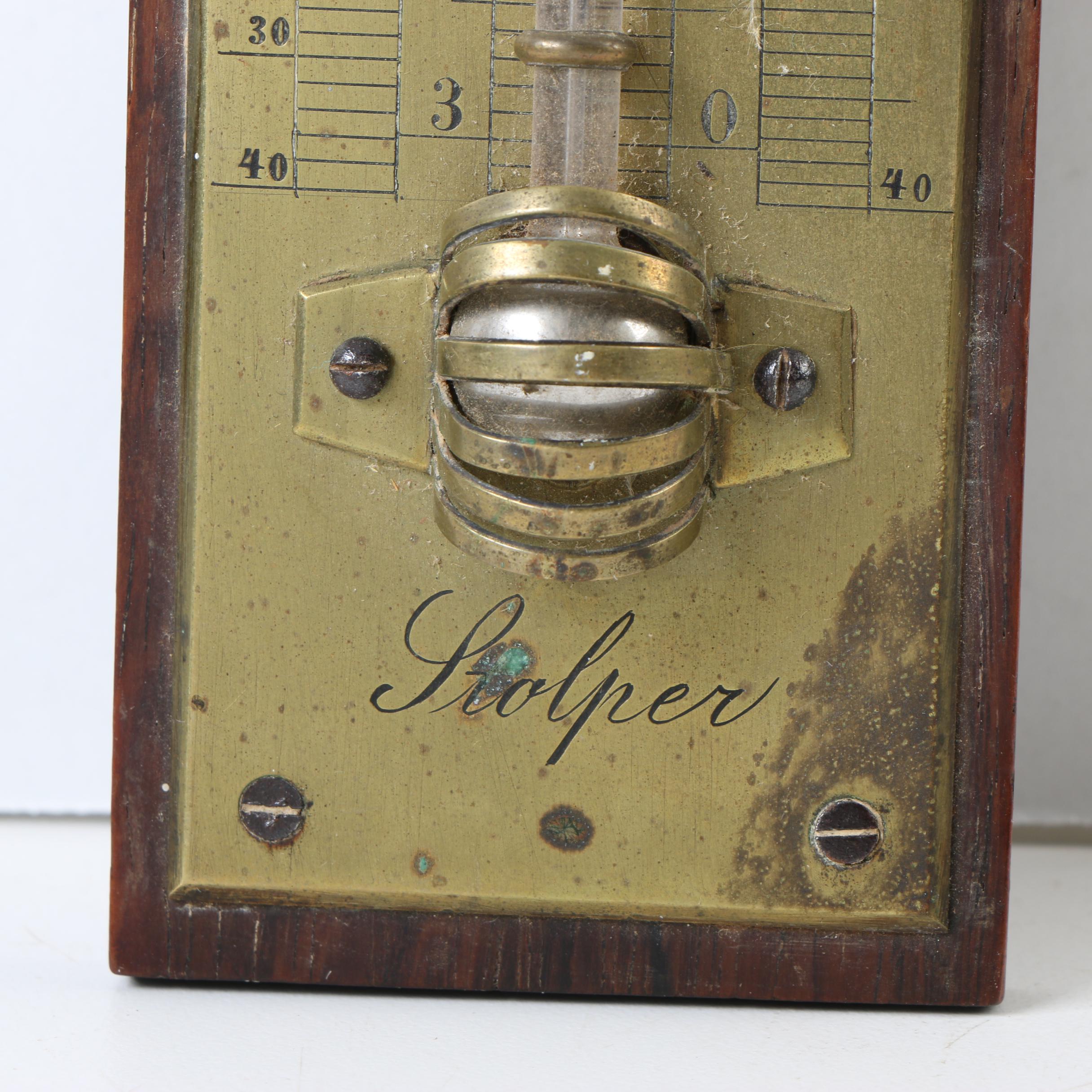Brass Réaumur Scale Wall Thermometer
