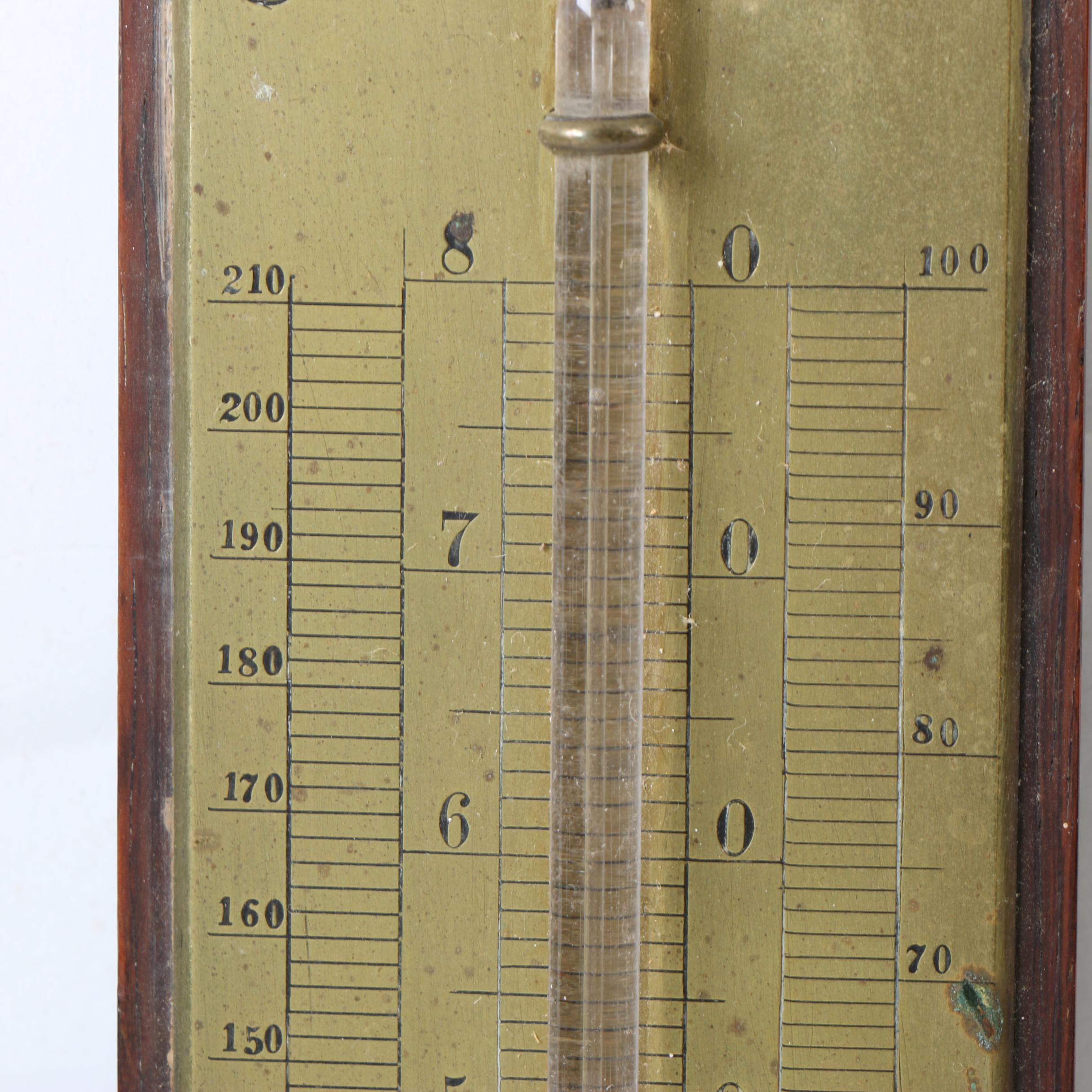 Brass Réaumur Scale Wall Thermometer