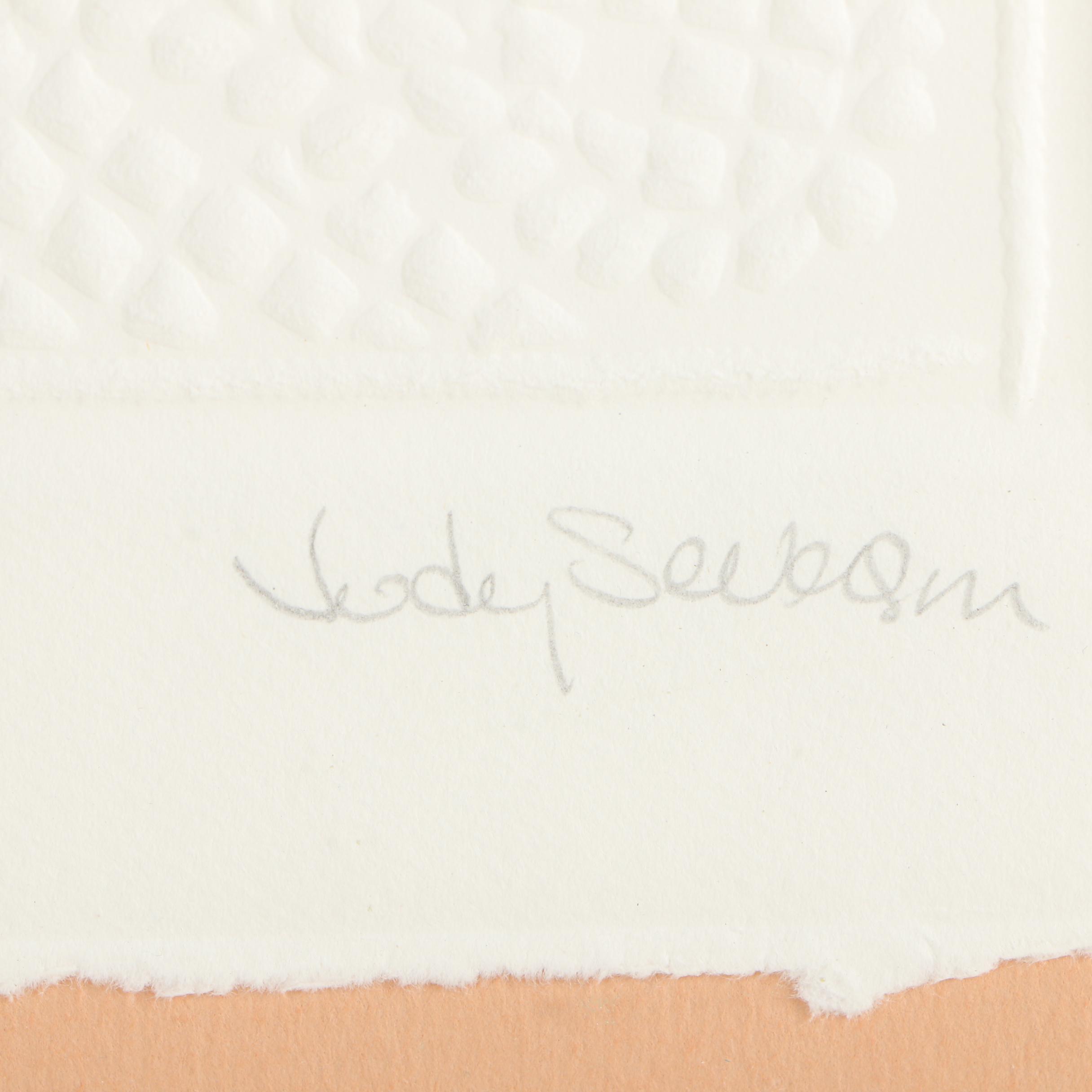 Relief Prints and Embossing on Paper of Quilt Patterns