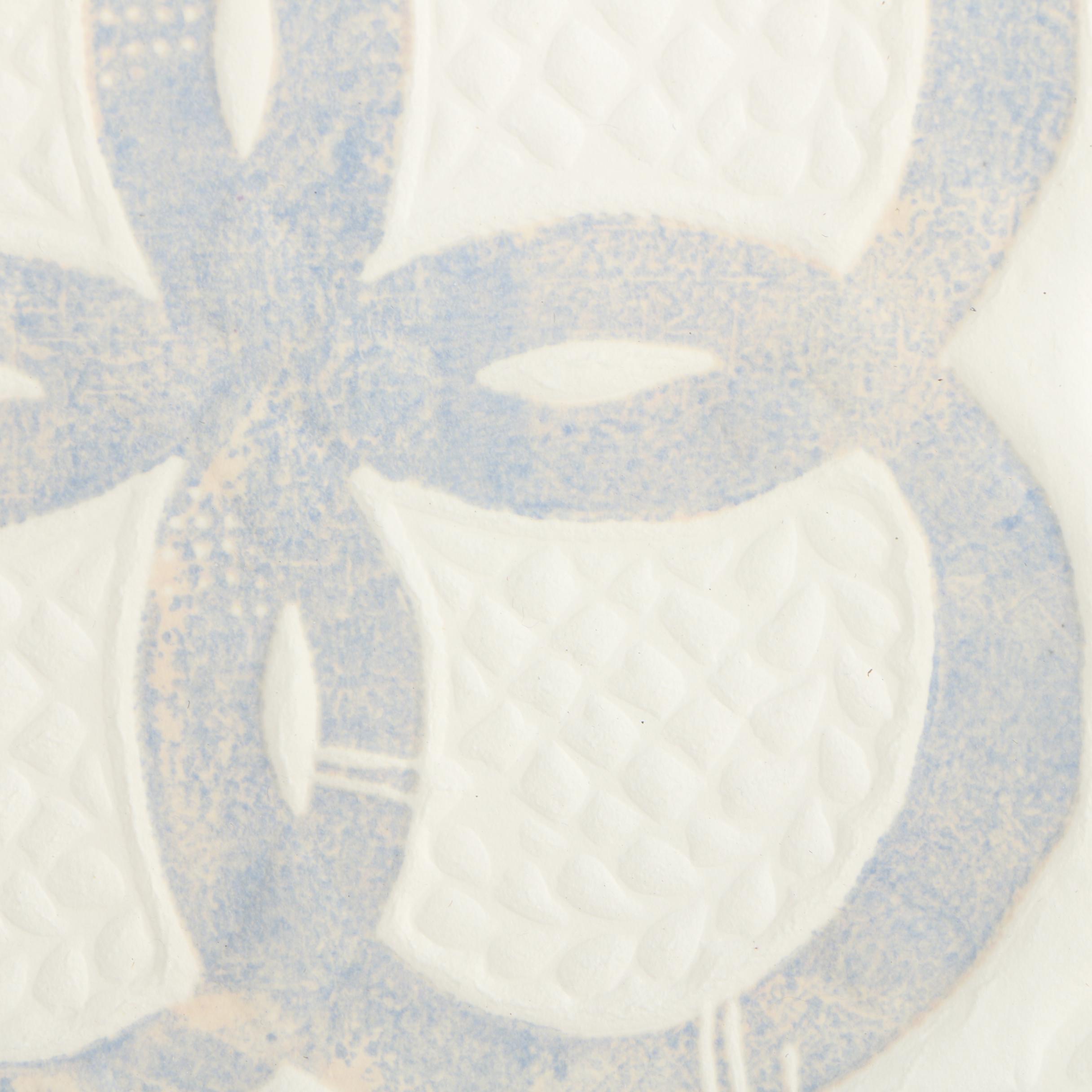 Relief Prints and Embossing on Paper of Quilt Patterns