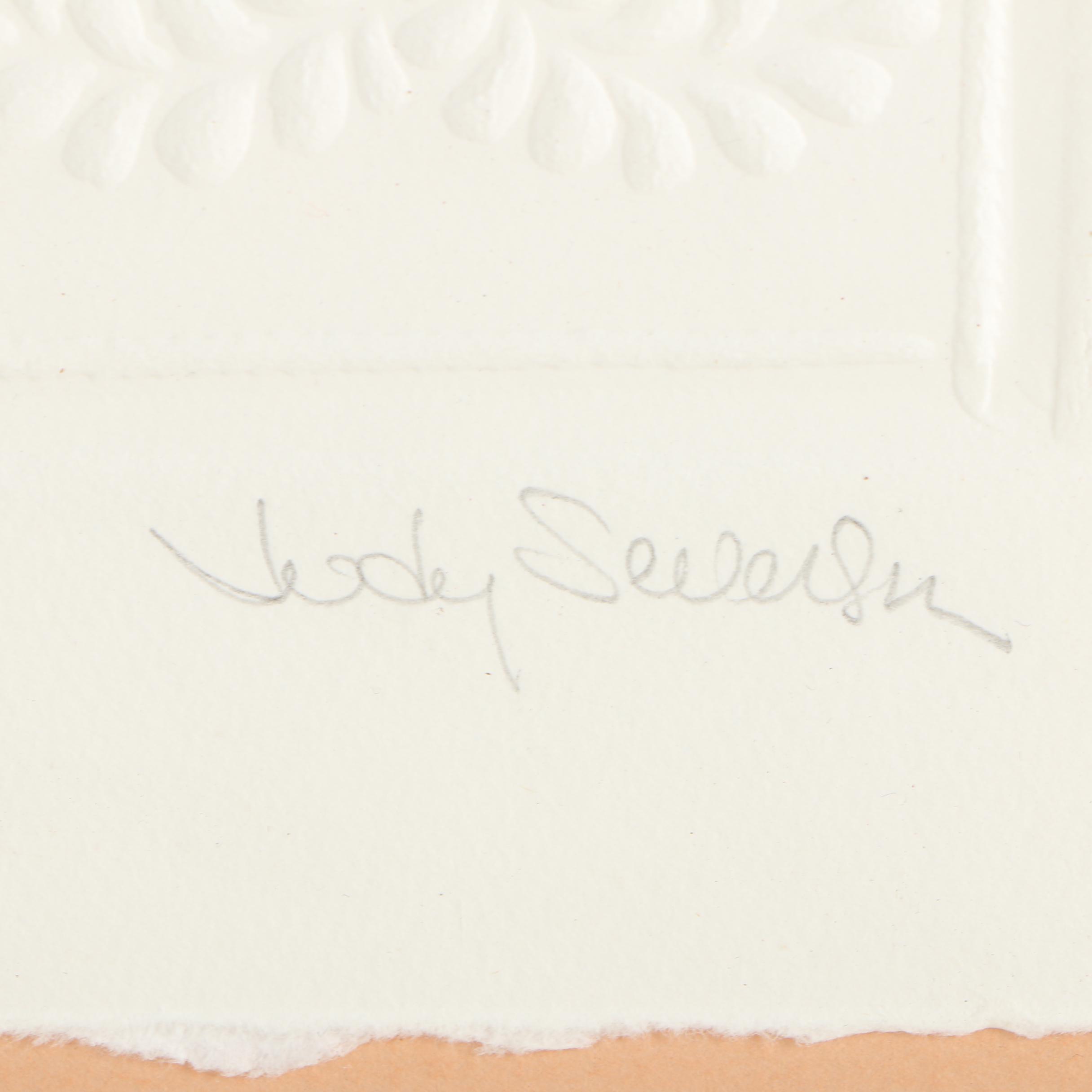 Relief Prints and Embossing on Paper of Quilt Patterns