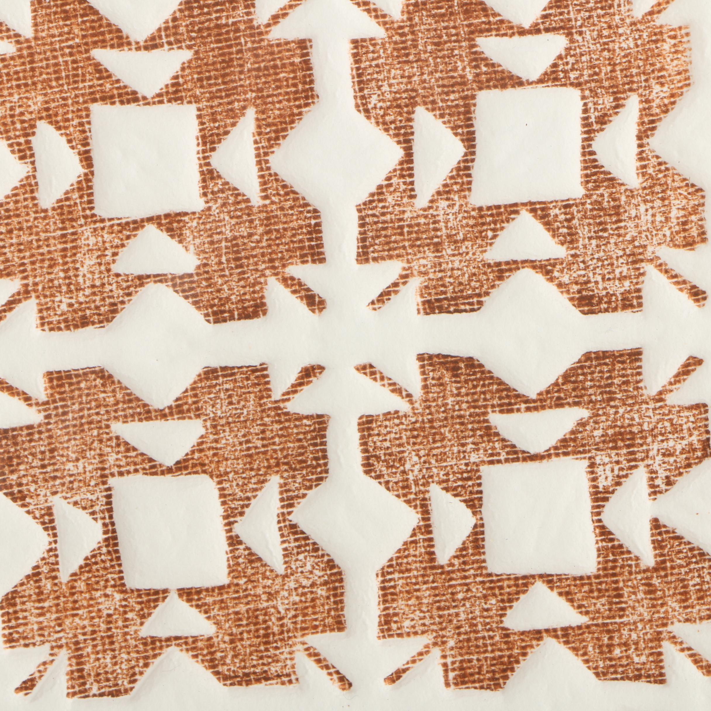 Relief Prints and Embossing on Paper of Quilt Patterns