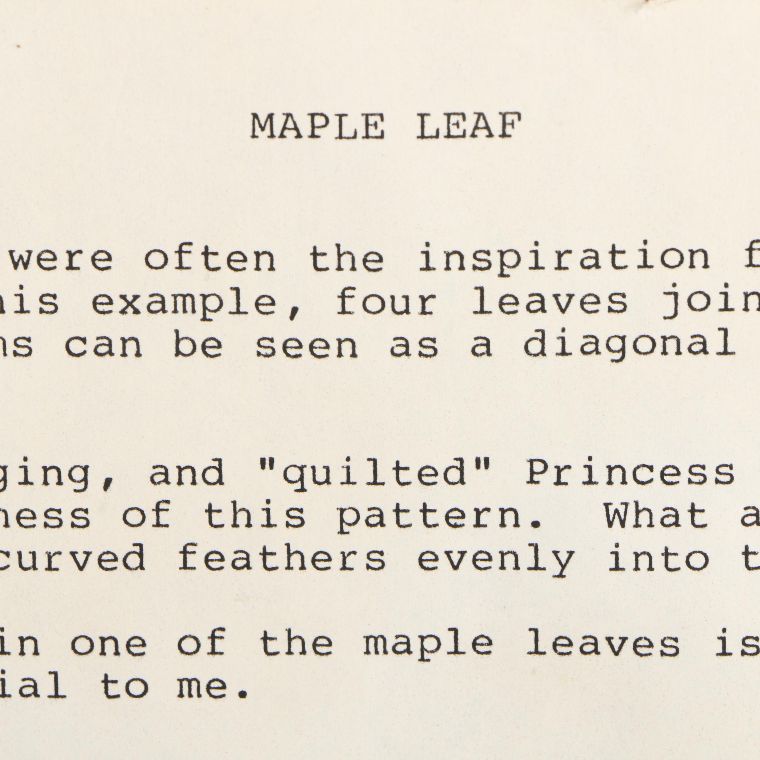 Relief Prints and Embossing on Paper of Quilt Patterns