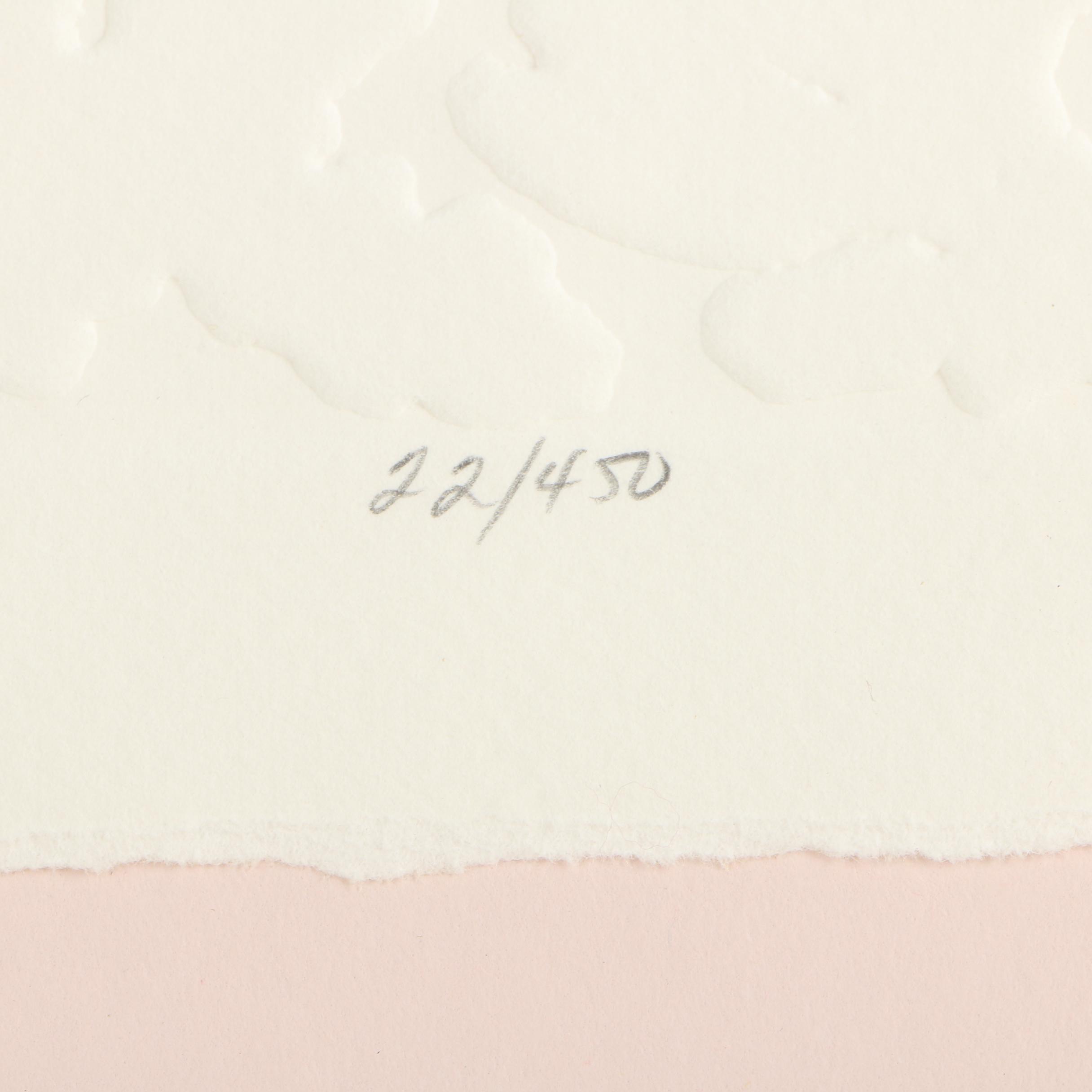 Relief Prints and Embossing on Paper of Quilt Patterns