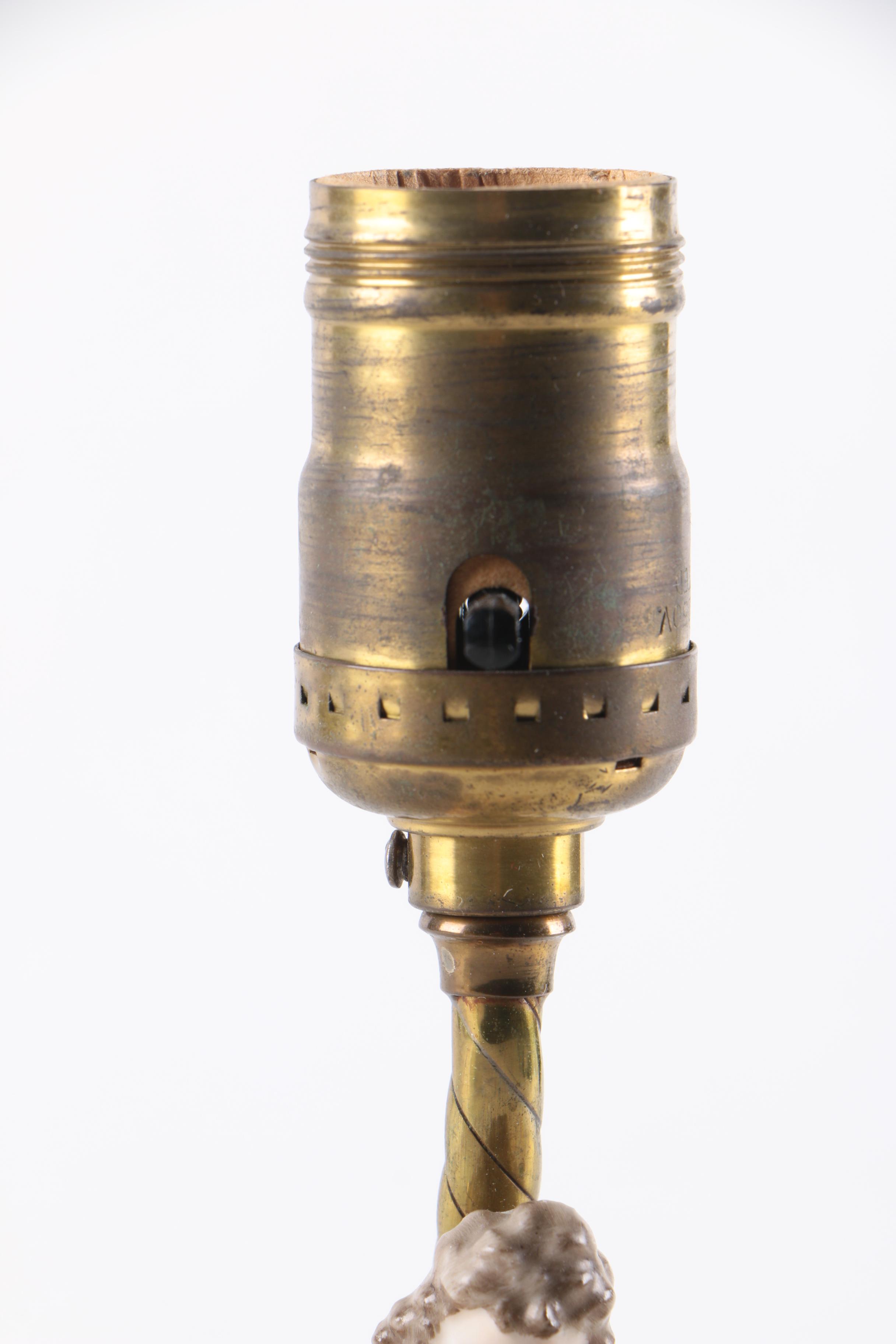 Dresden Franz Witter Porcelain Figural Accent Lamp