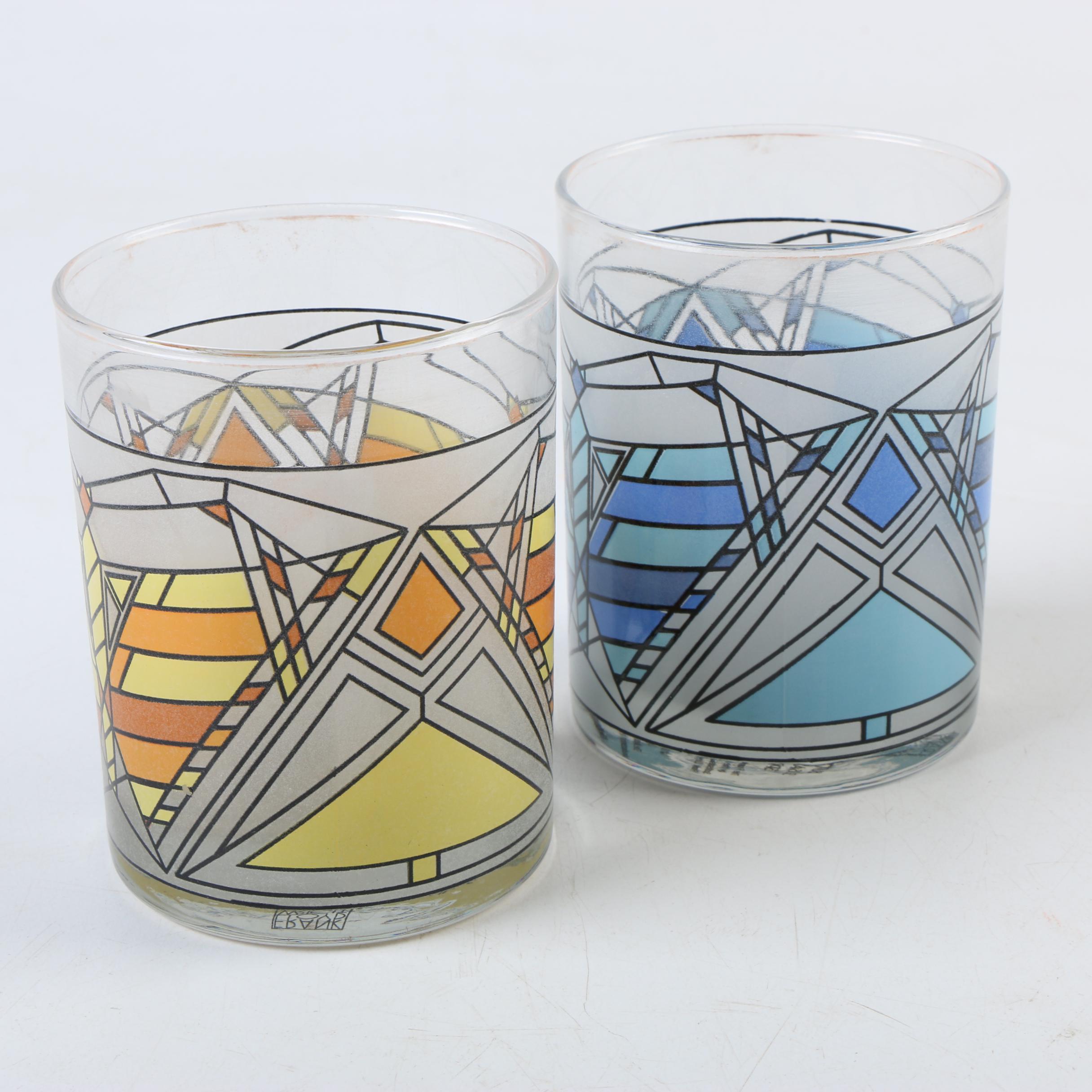 Frank Lloyd Wright Foundation "Butterfly Window" Tumblers