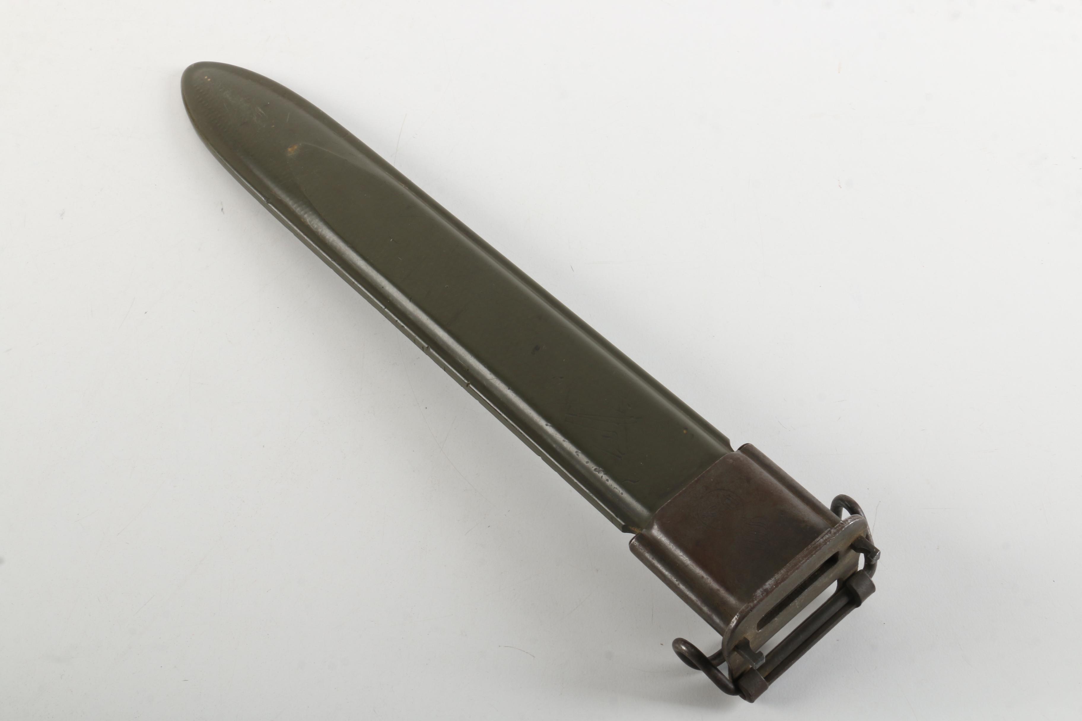 Dated 1943 M1 Bayonet for Garand Rifle with Scabbard