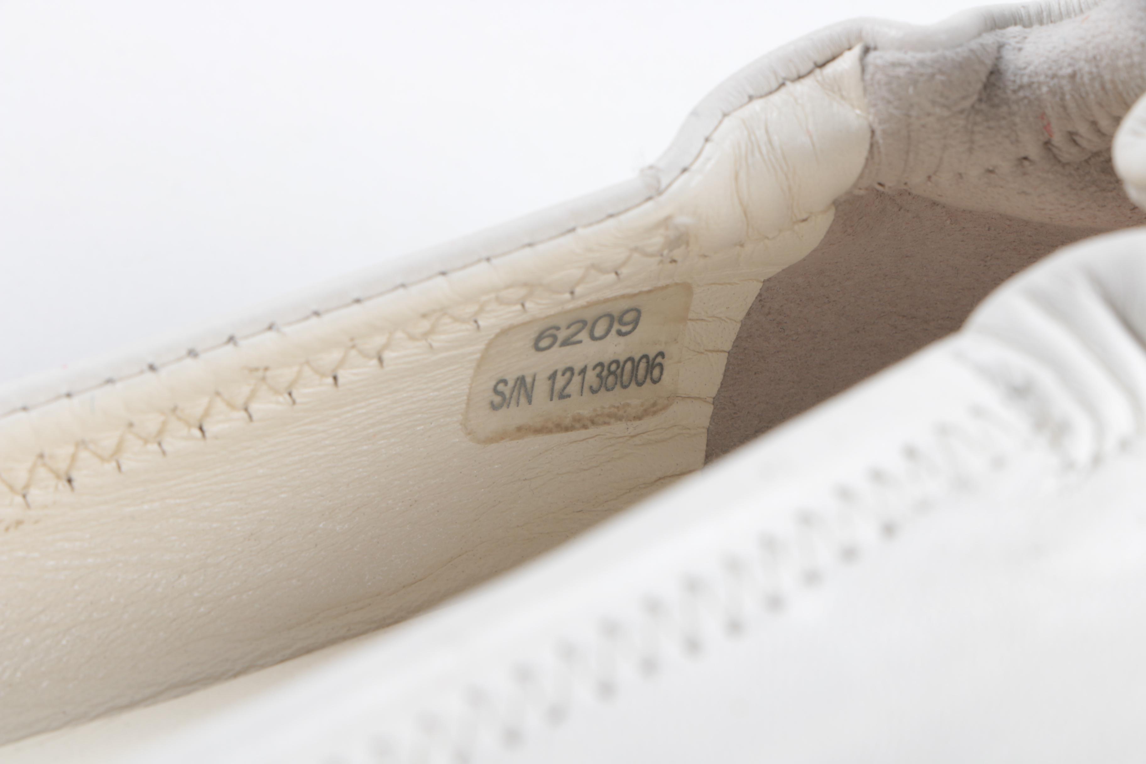 Tory Burch White Leather Ballet Flats