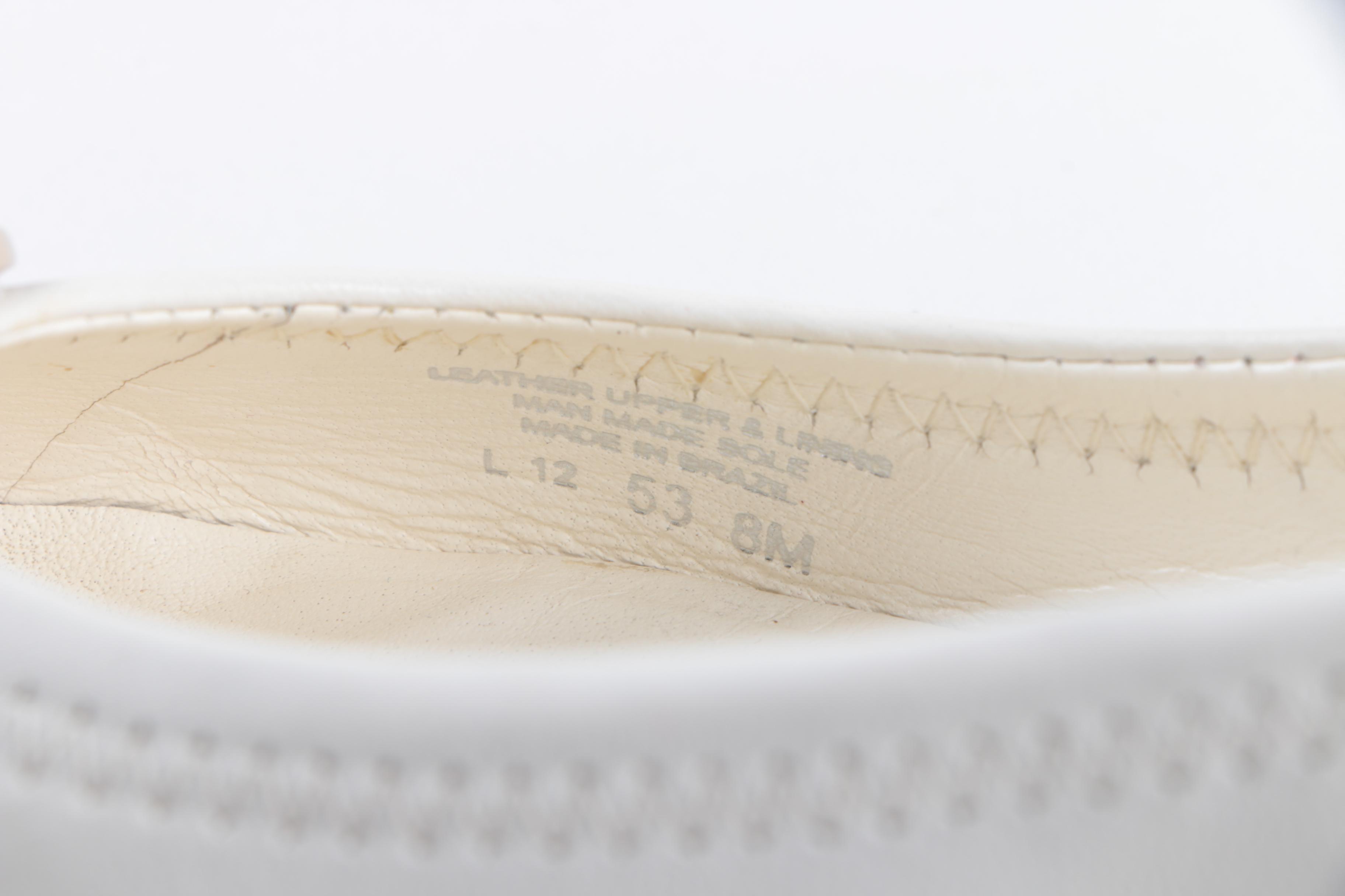 Tory Burch White Leather Ballet Flats