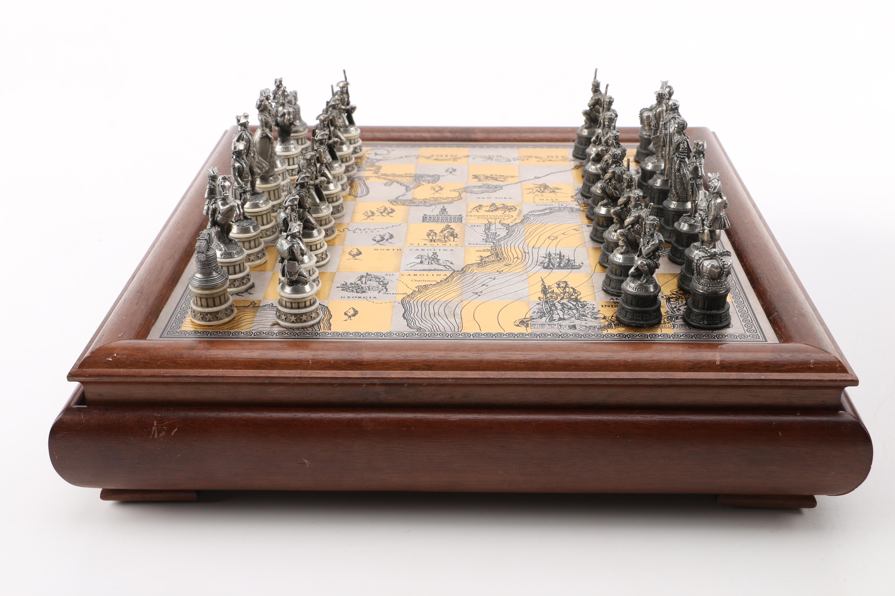 History Channel Civil War Chess Set and Revolutionary War Chess Set