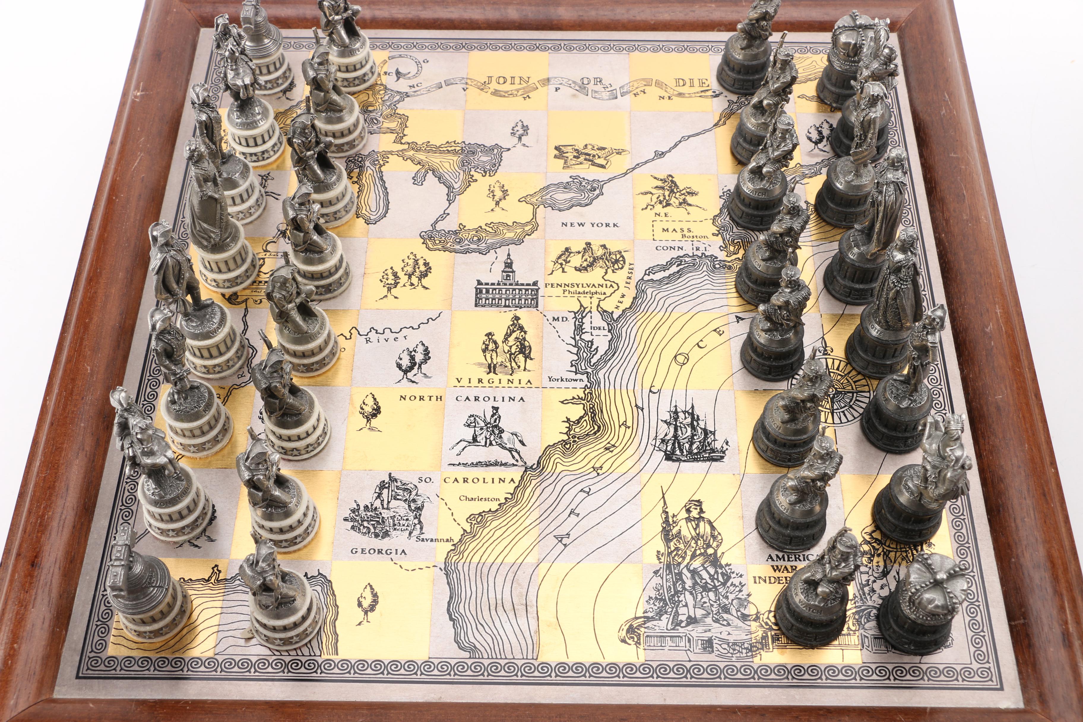 History Channel Civil War Chess Set and Revolutionary War Chess Set
