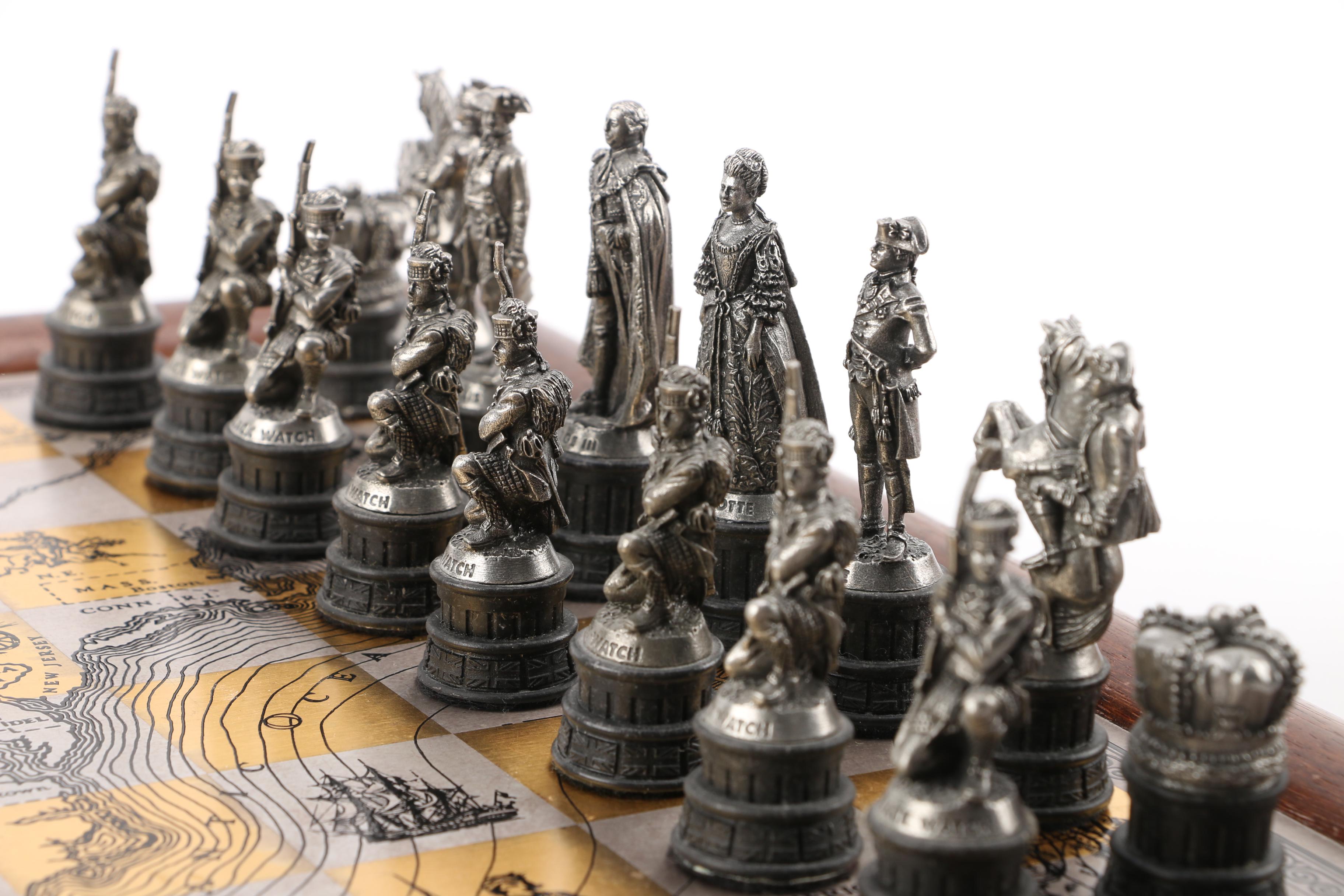 History Channel Civil War Chess Set and Revolutionary War Chess Set