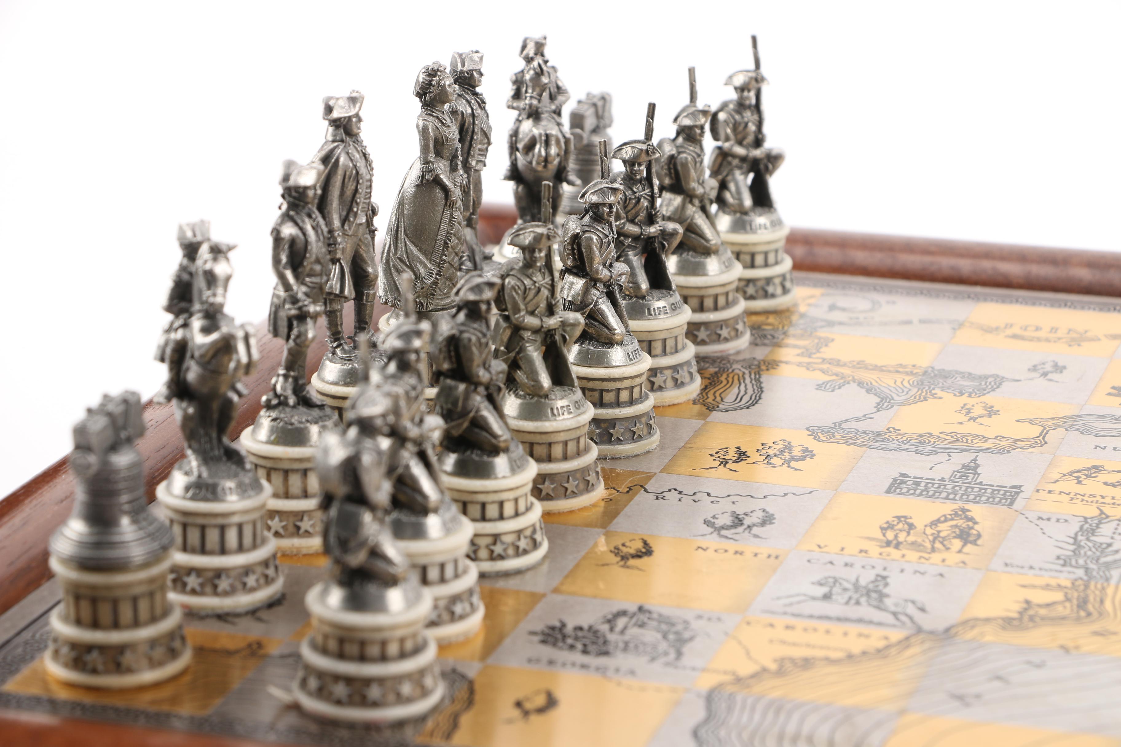 History Channel Civil War Chess Set and Revolutionary War Chess Set