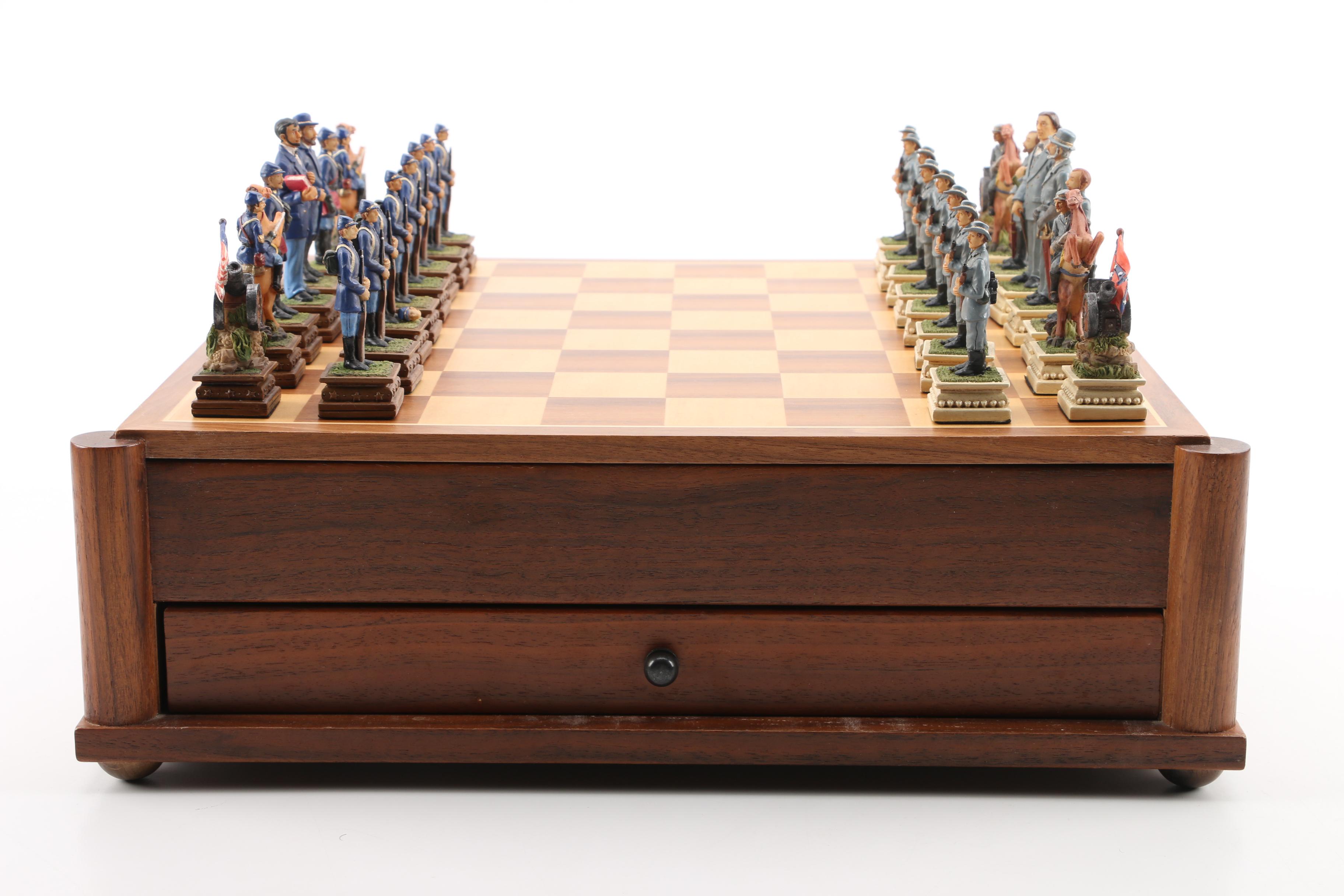 History Channel Civil War Chess Set and Revolutionary War Chess Set