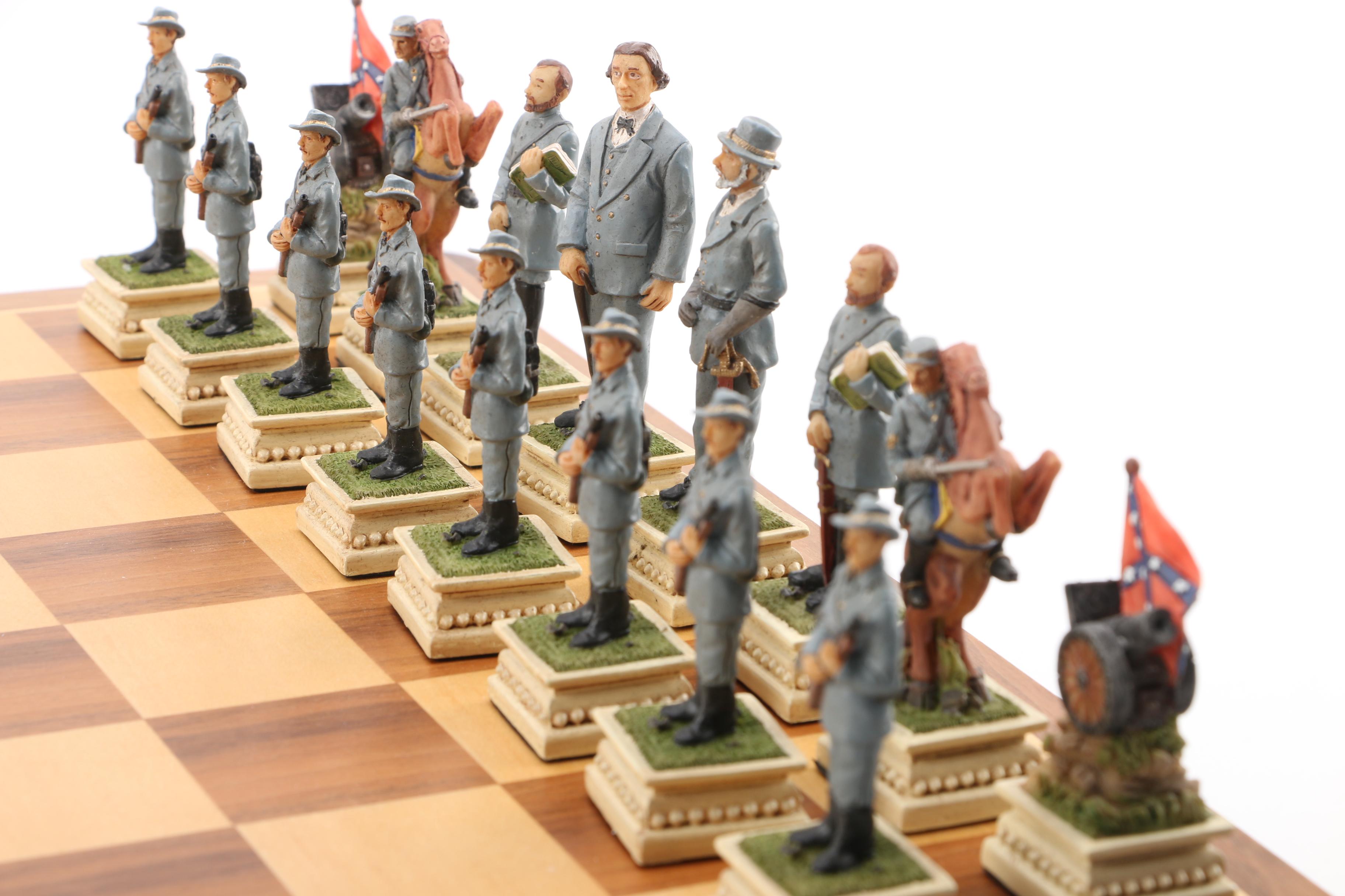 History Channel Civil War Chess Set and Revolutionary War Chess Set