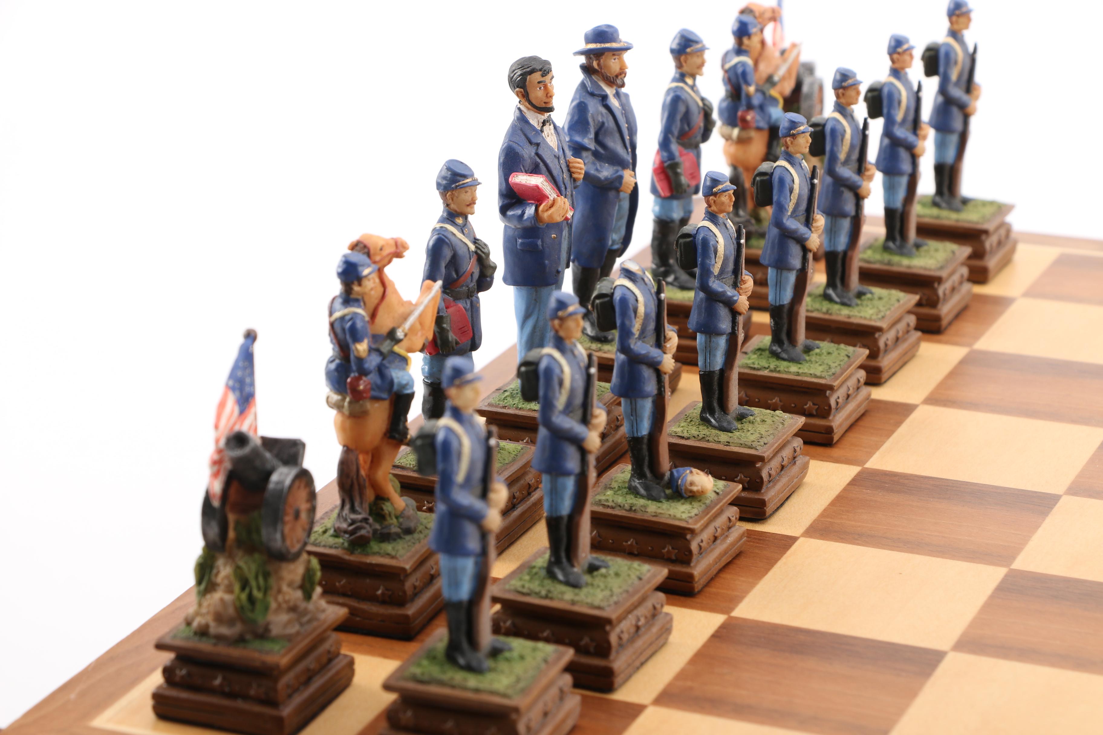 History Channel Civil War Chess Set and Revolutionary War Chess Set