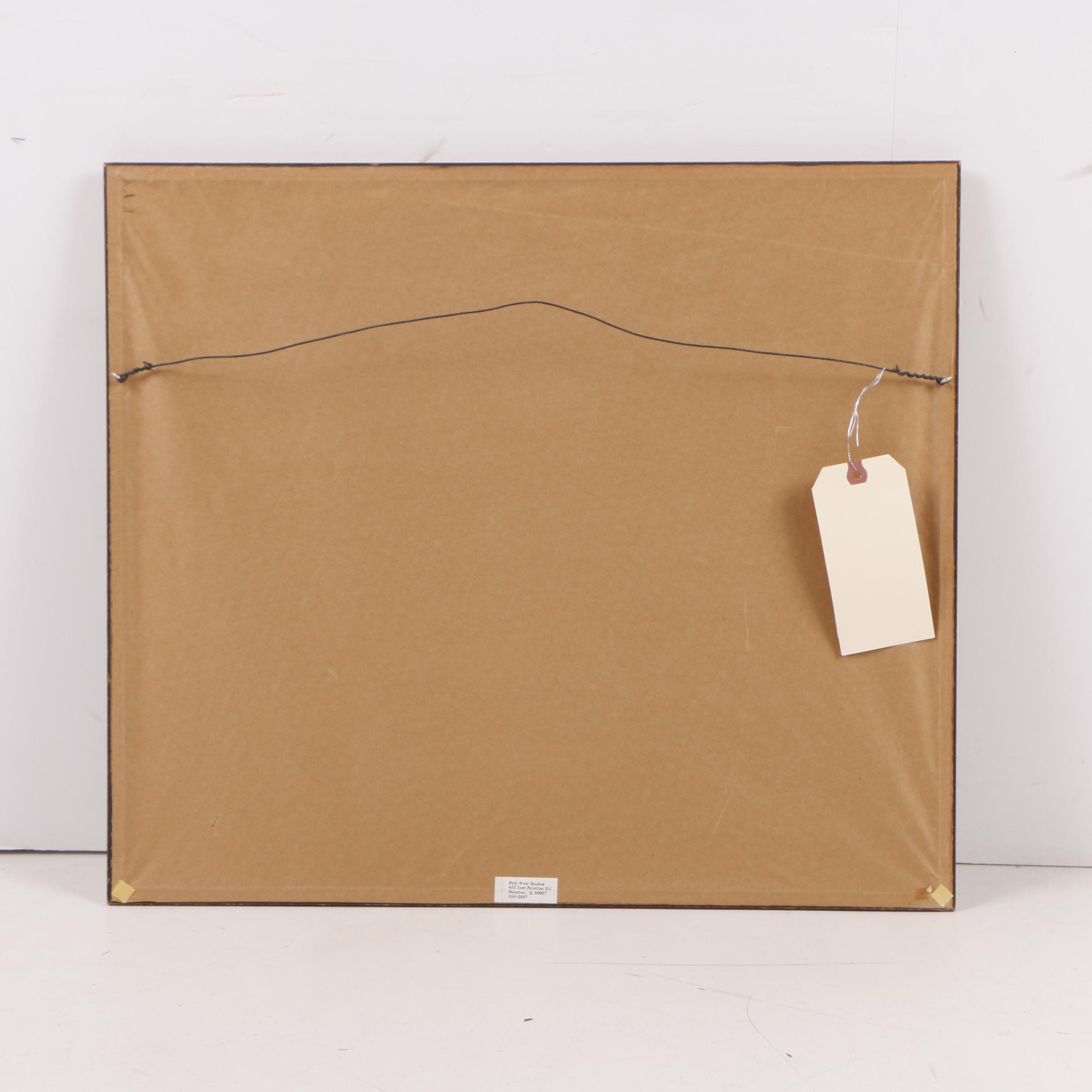 Jack Simmerling Limited Edition Lithograph of Drawing