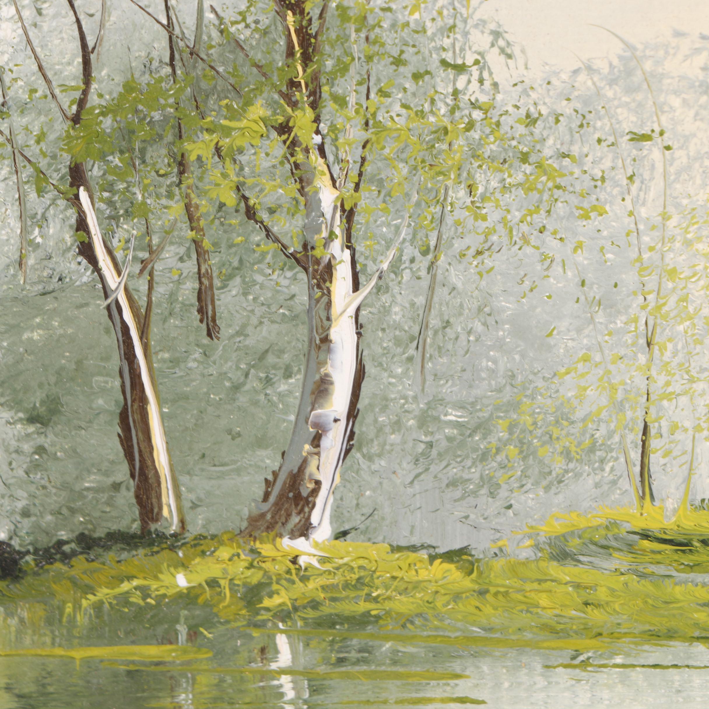 C. Holland Oil Painting of a River