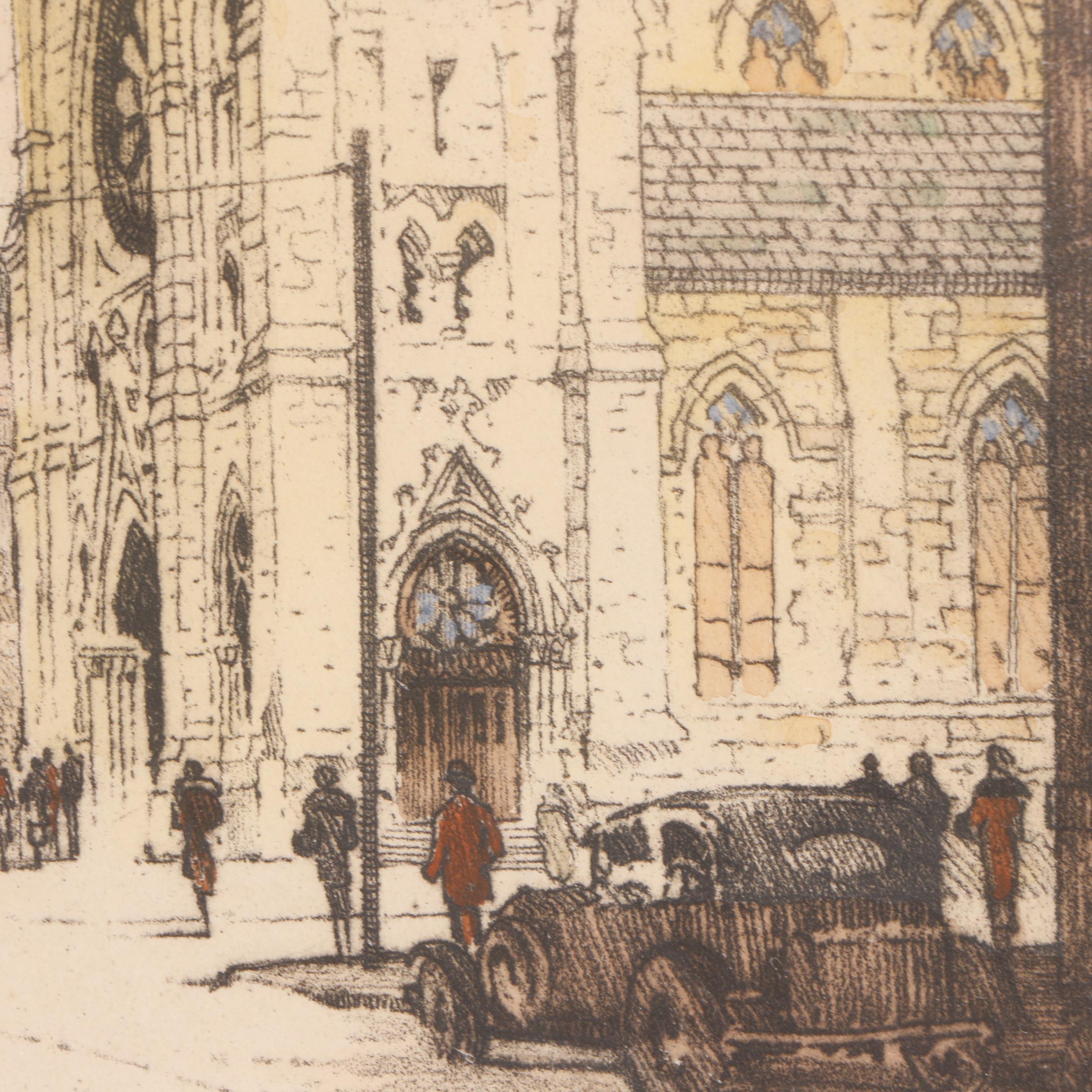 S. Chester Danforth Hand Colored Engravings of Chicago