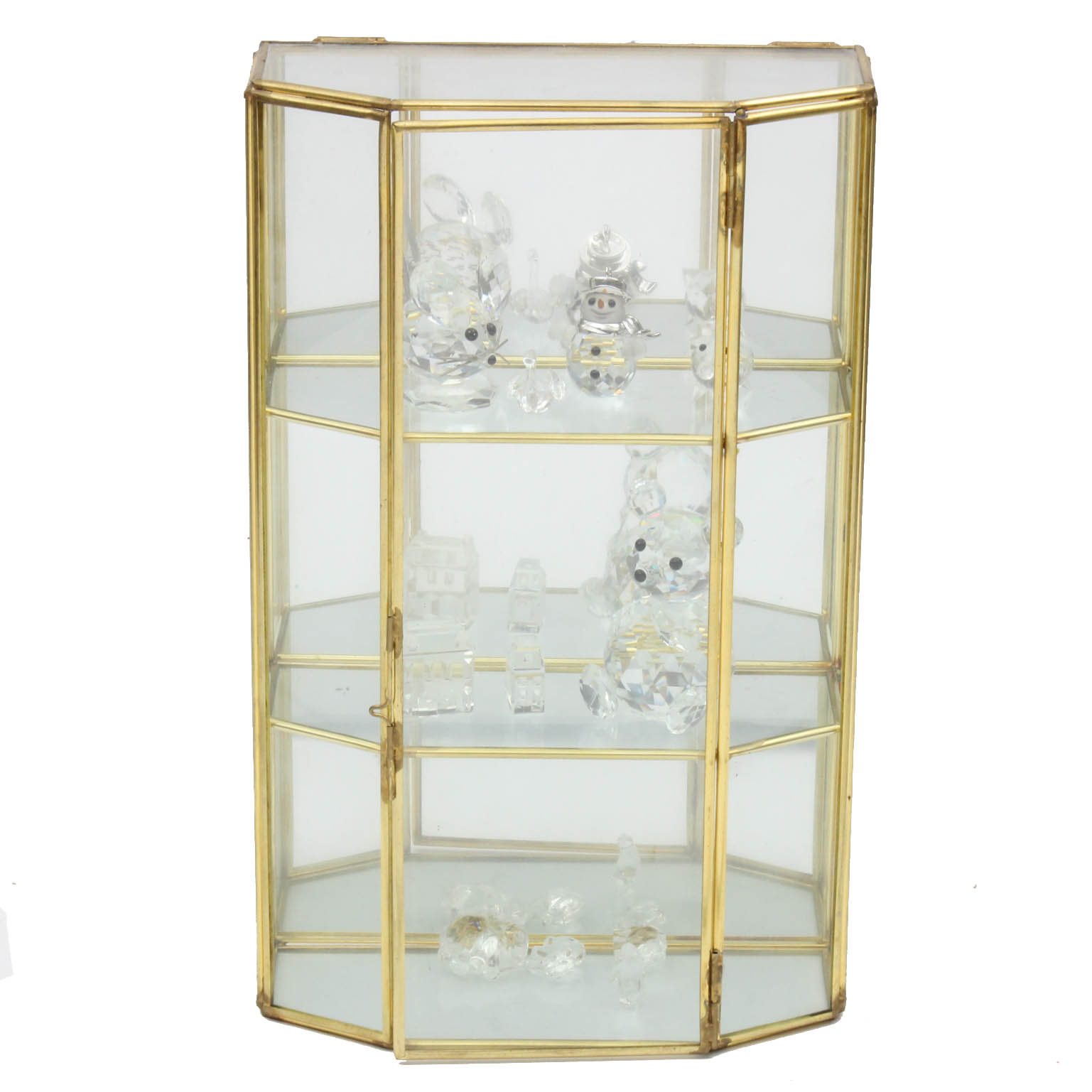 Display cabinet for discount swarovski crystal figurines