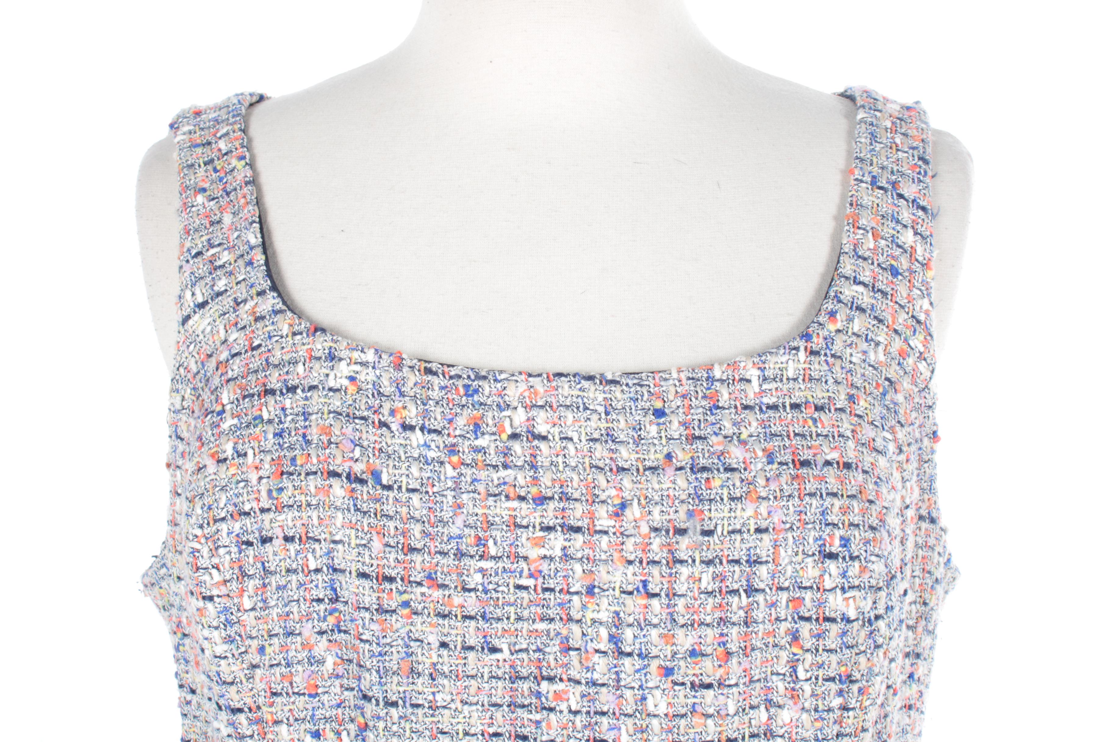 Tory Burch Sleeveless Tweed Sheath Dress