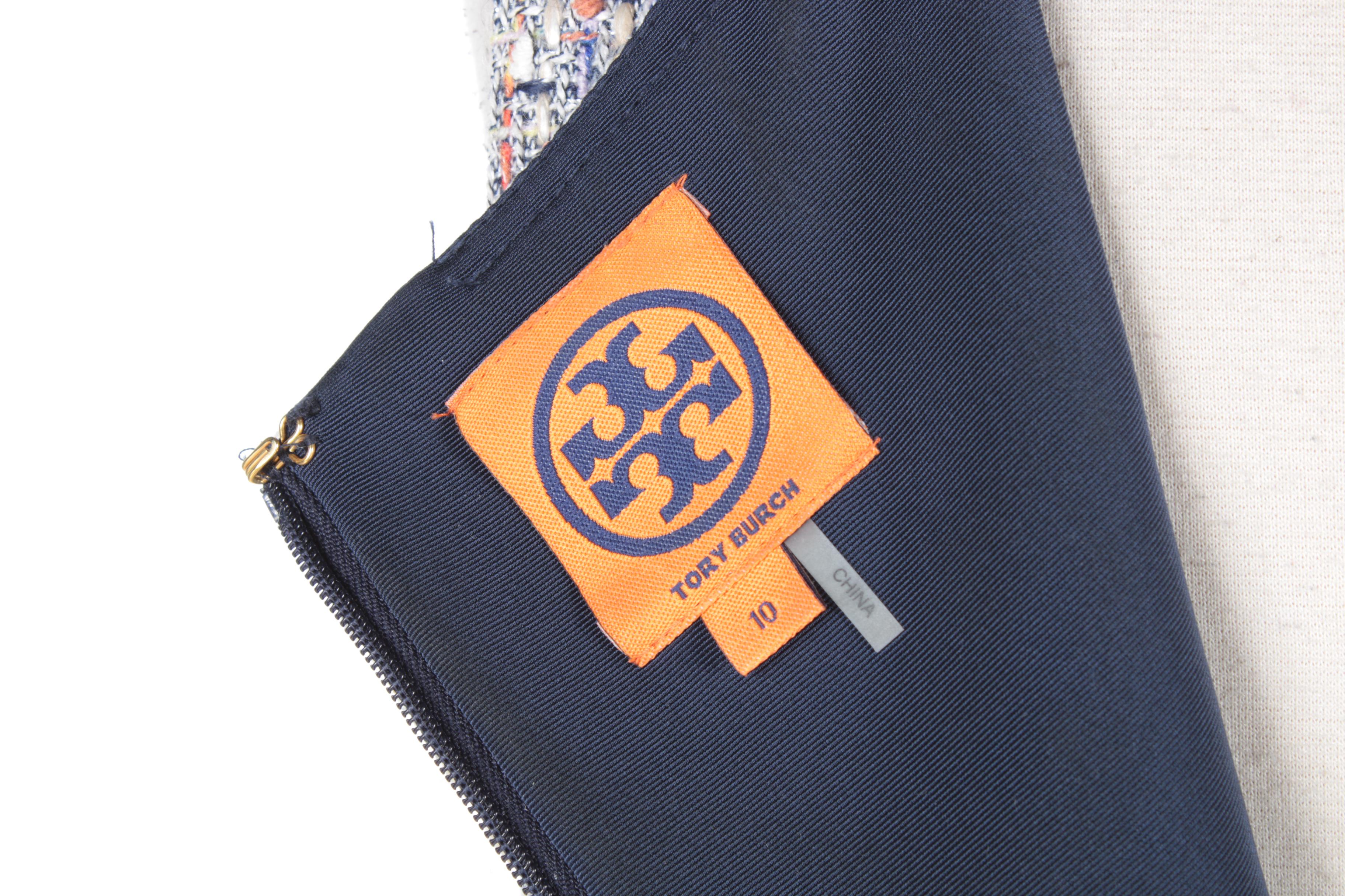 Tory Burch Sleeveless Tweed Sheath Dress