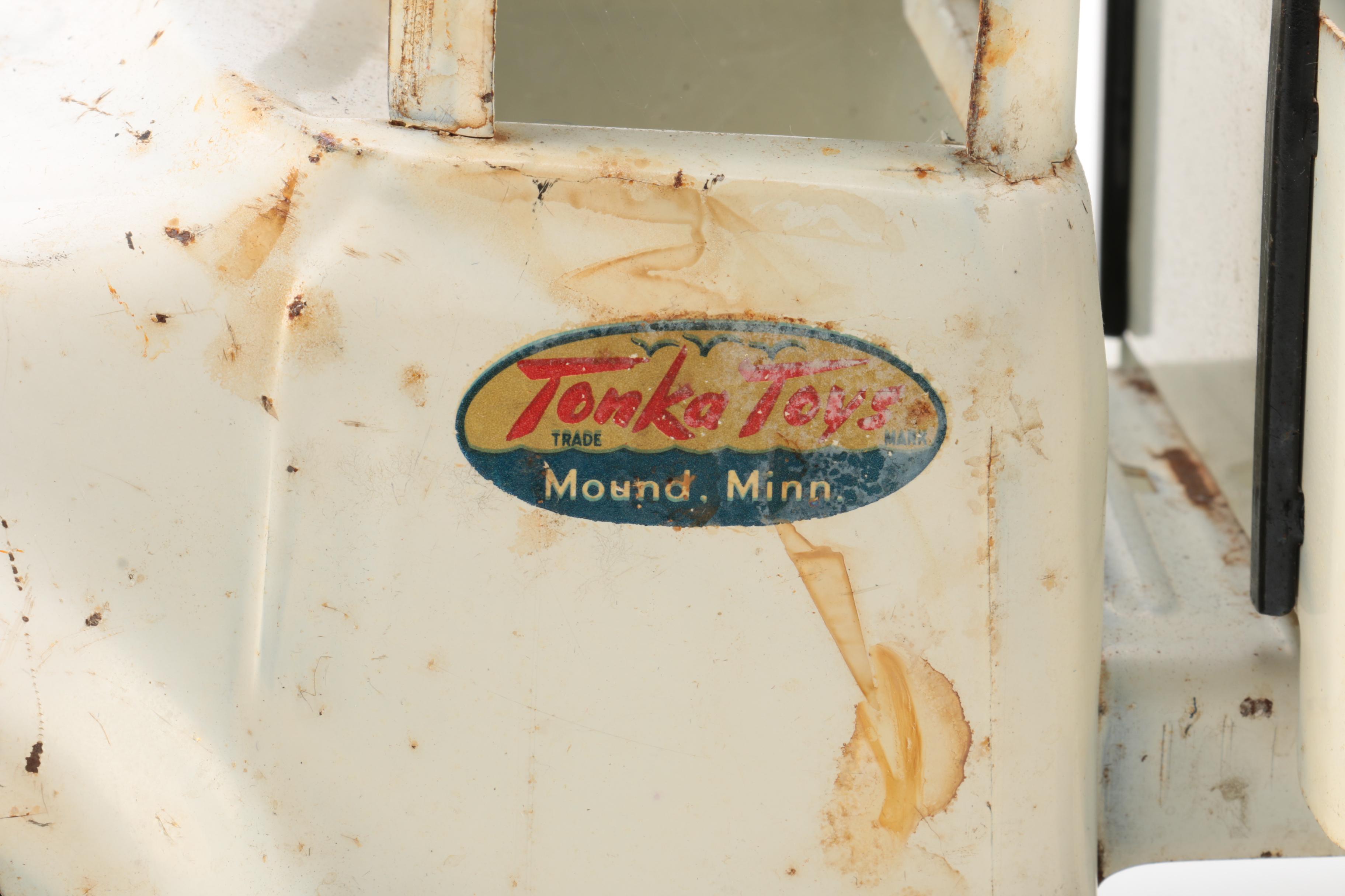 Vintage Tonka Pressed Steel AA Wrecker Tow Truck, C. 1958-1961